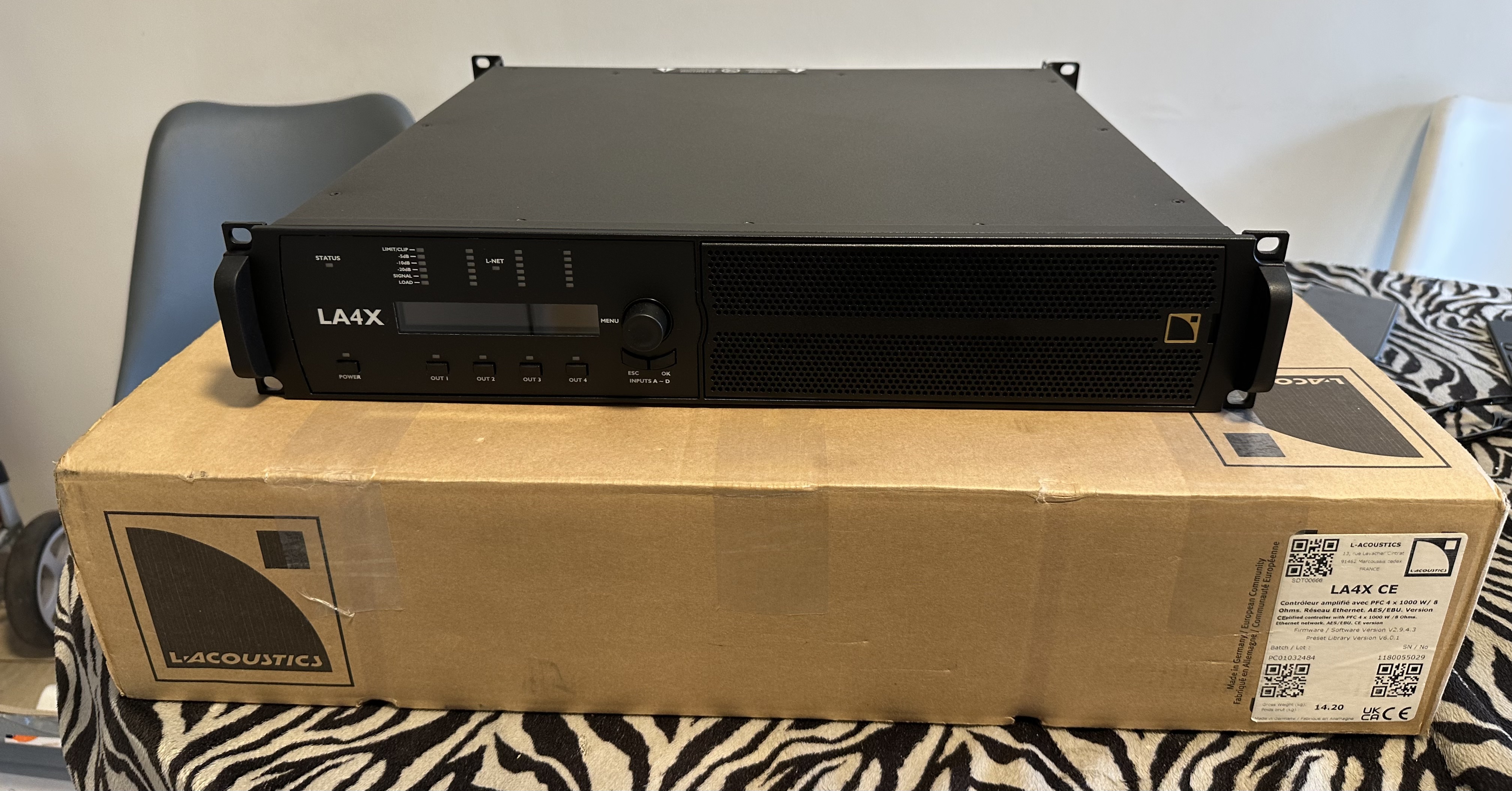 Contrôleur amplifié L-Acoustics LA4X – Quasi neuf (utilisé une seule fois)