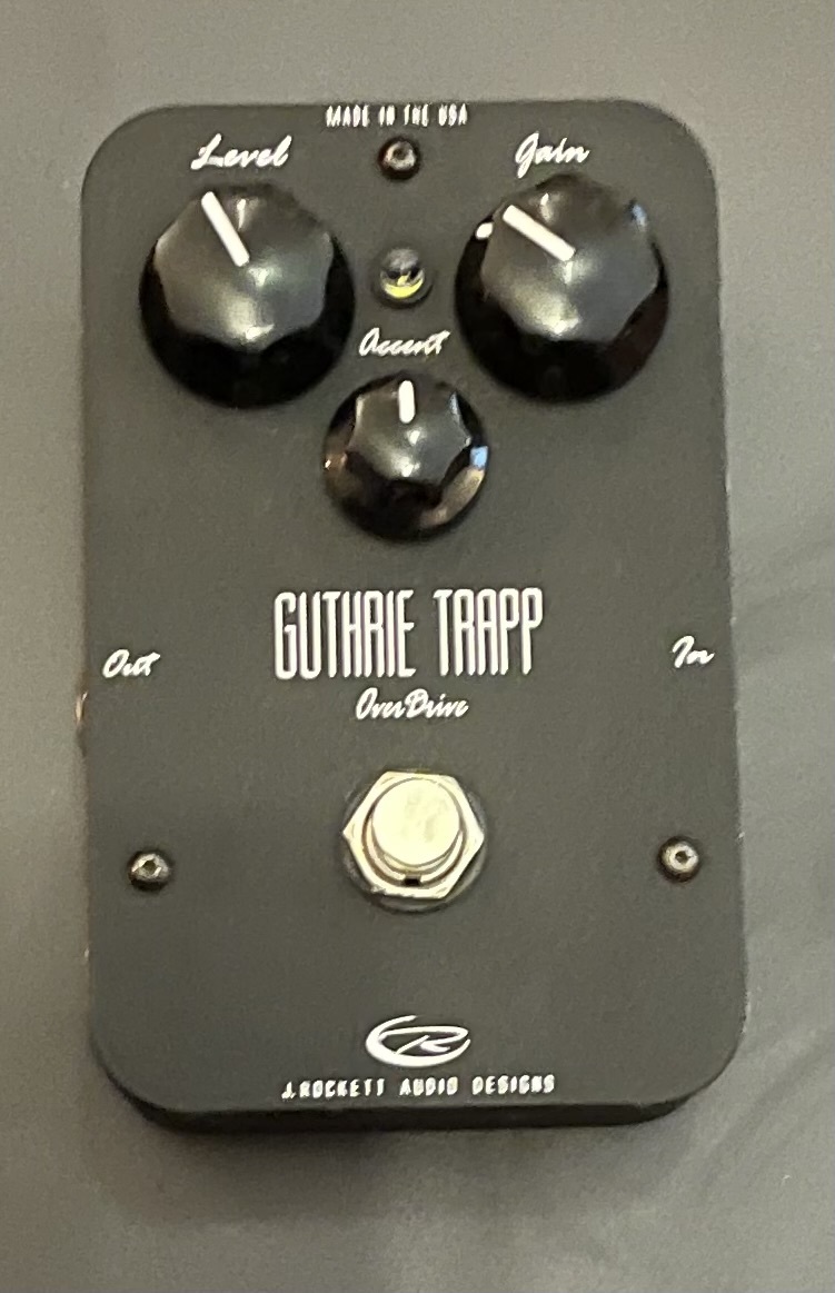Pédale J. Rockett Guthrie Trapp Signature Overdrive – Parfait état (boîte d’origine)