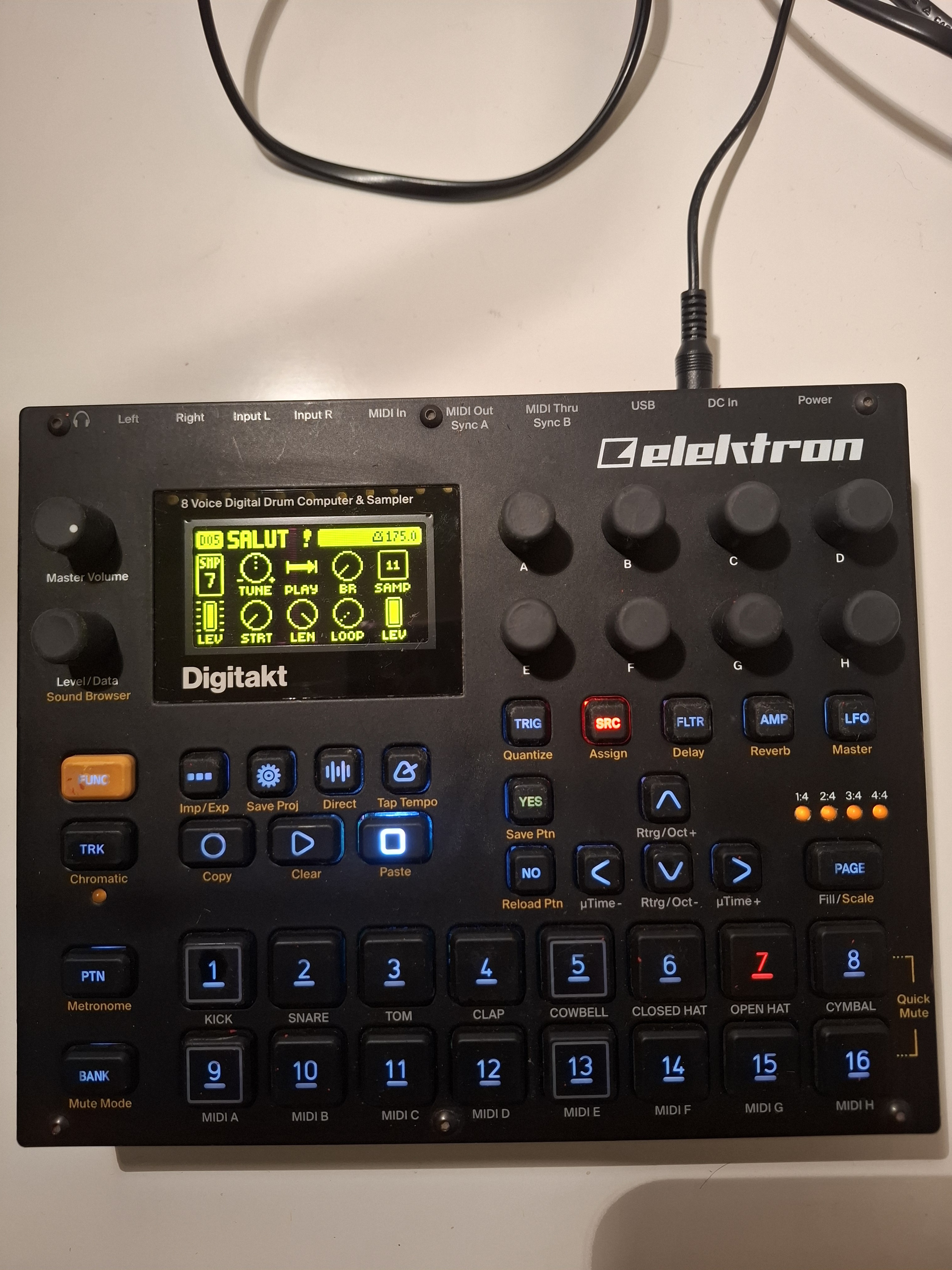 Elektron Digitakt MK1 + analog case + decksaver
