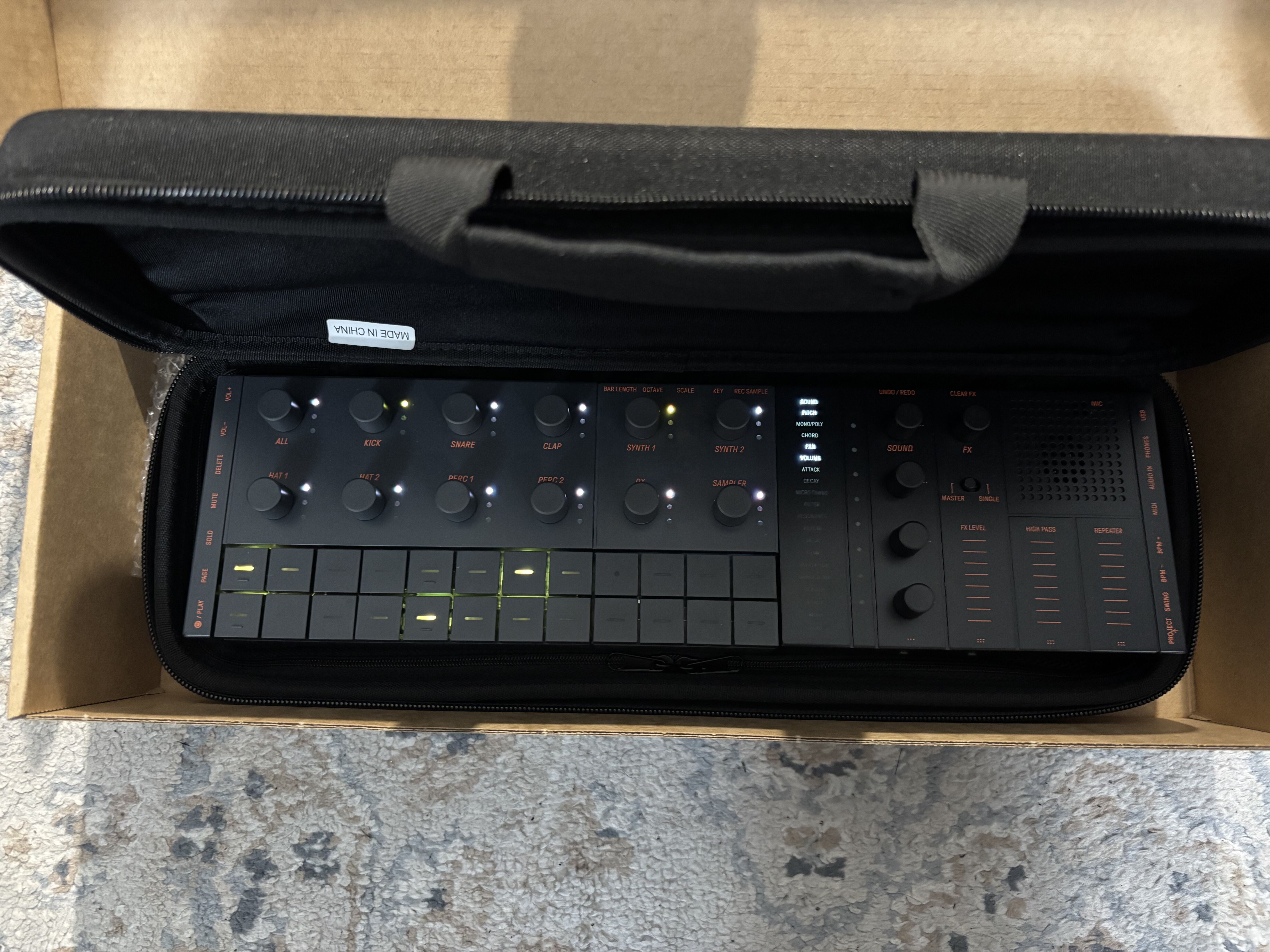 Yamaha Seqtrak avec étui de protection