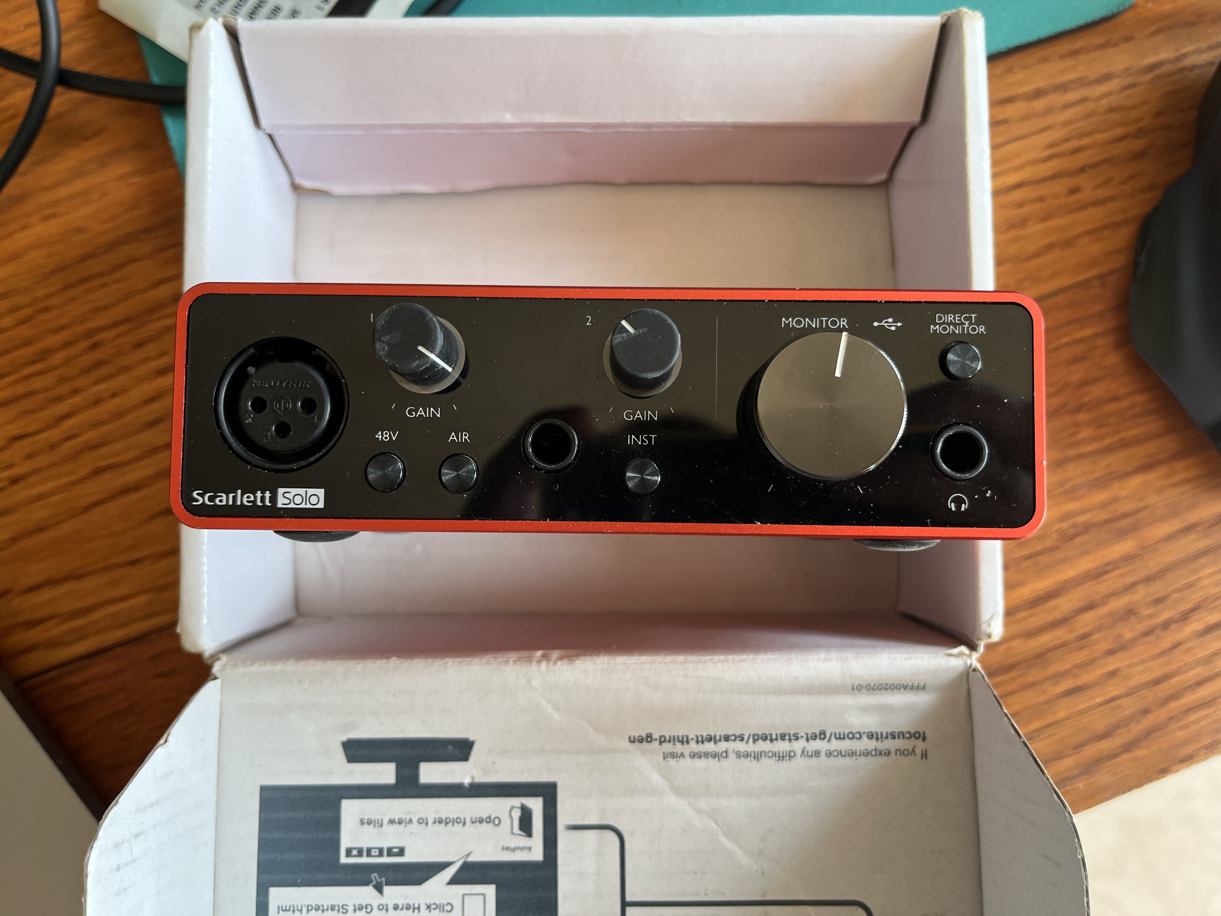 [VENDS] Interface Audio Focusrite Scarlett Solo Gen 3