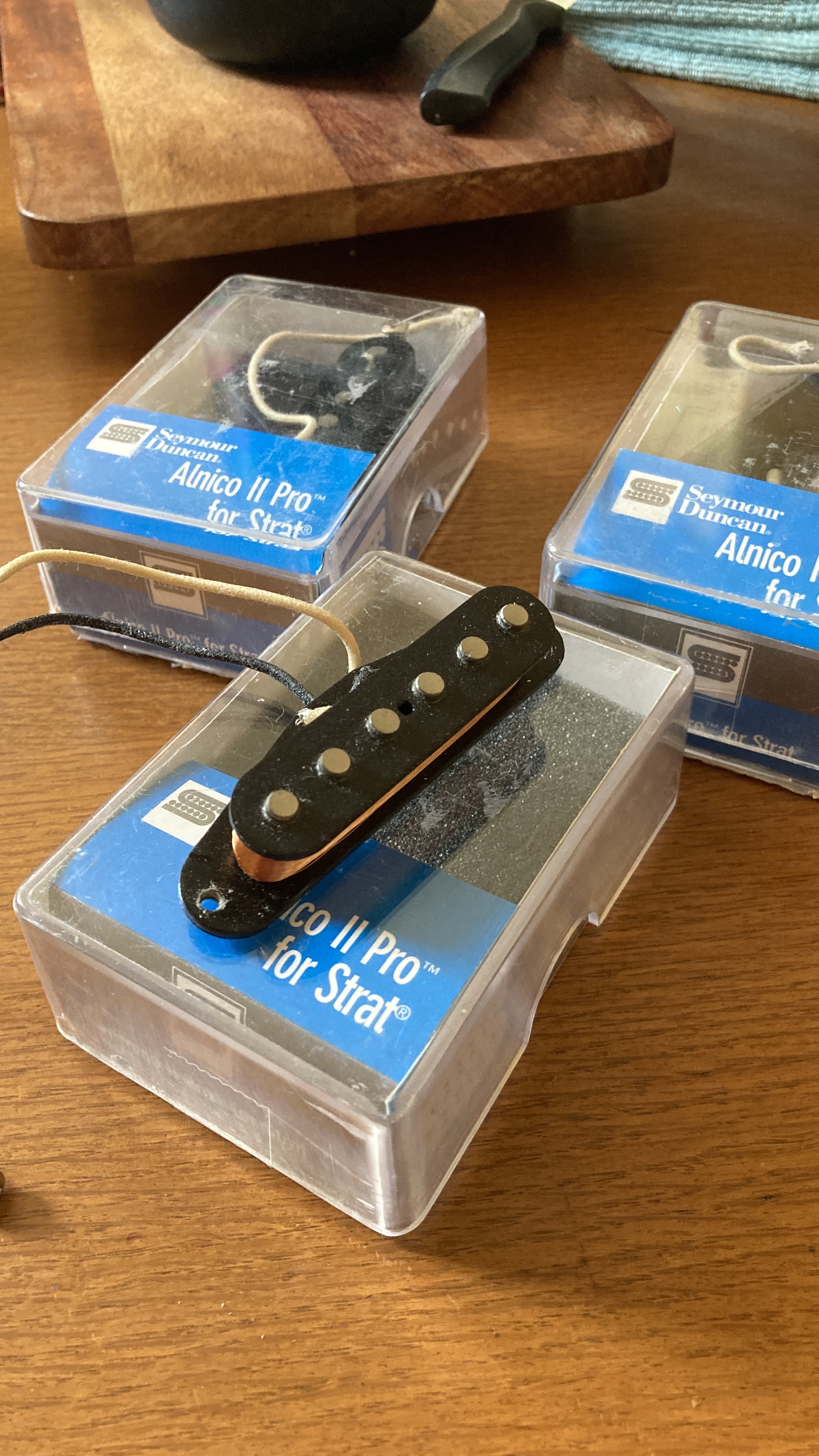 x3 Seymour Duncan Alnico II Pro for Strat