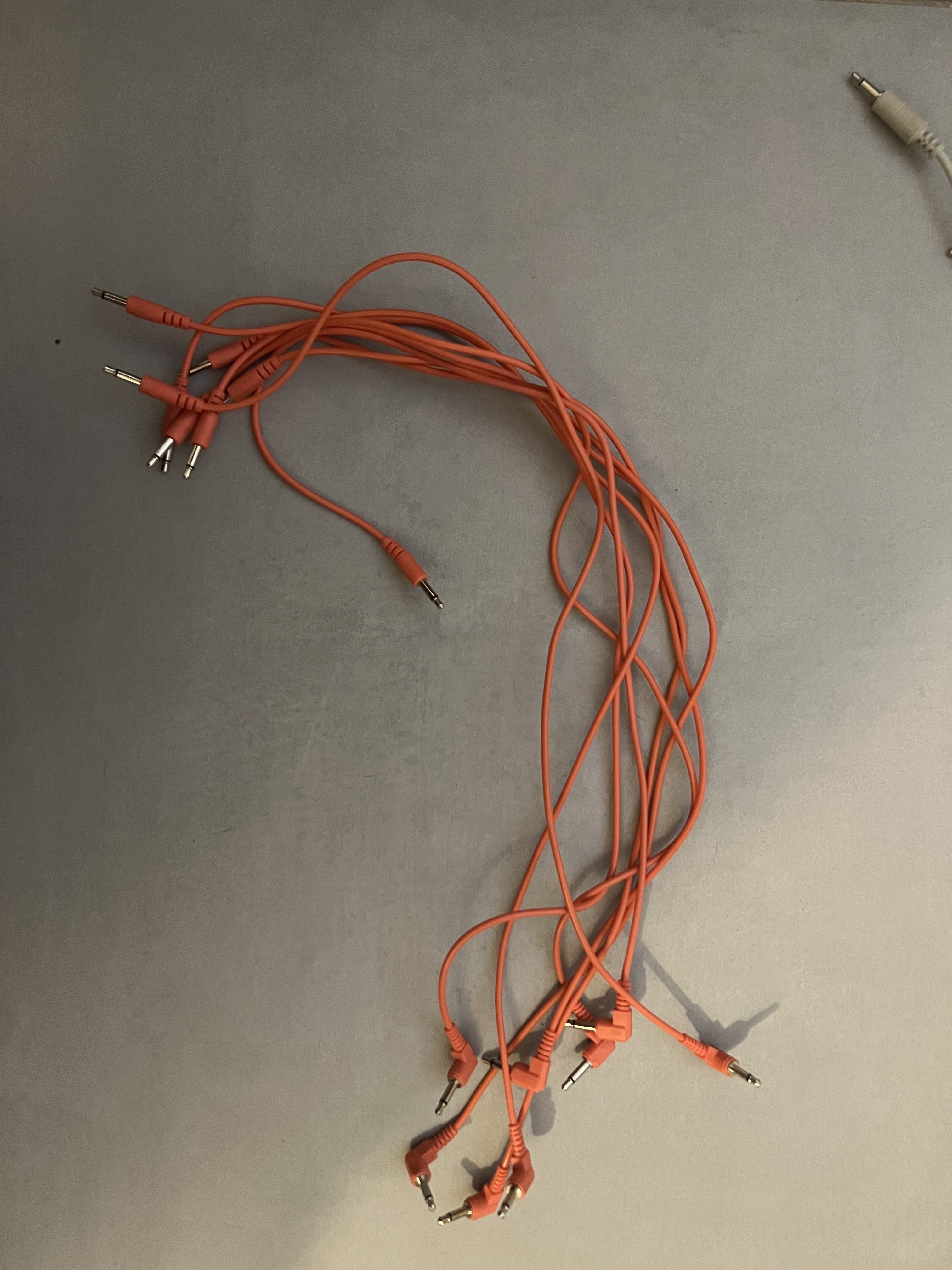  Câble patch Doepfer A-100 C50A PATCH-Câble 50 cm / orange fiche coudée Câble patch