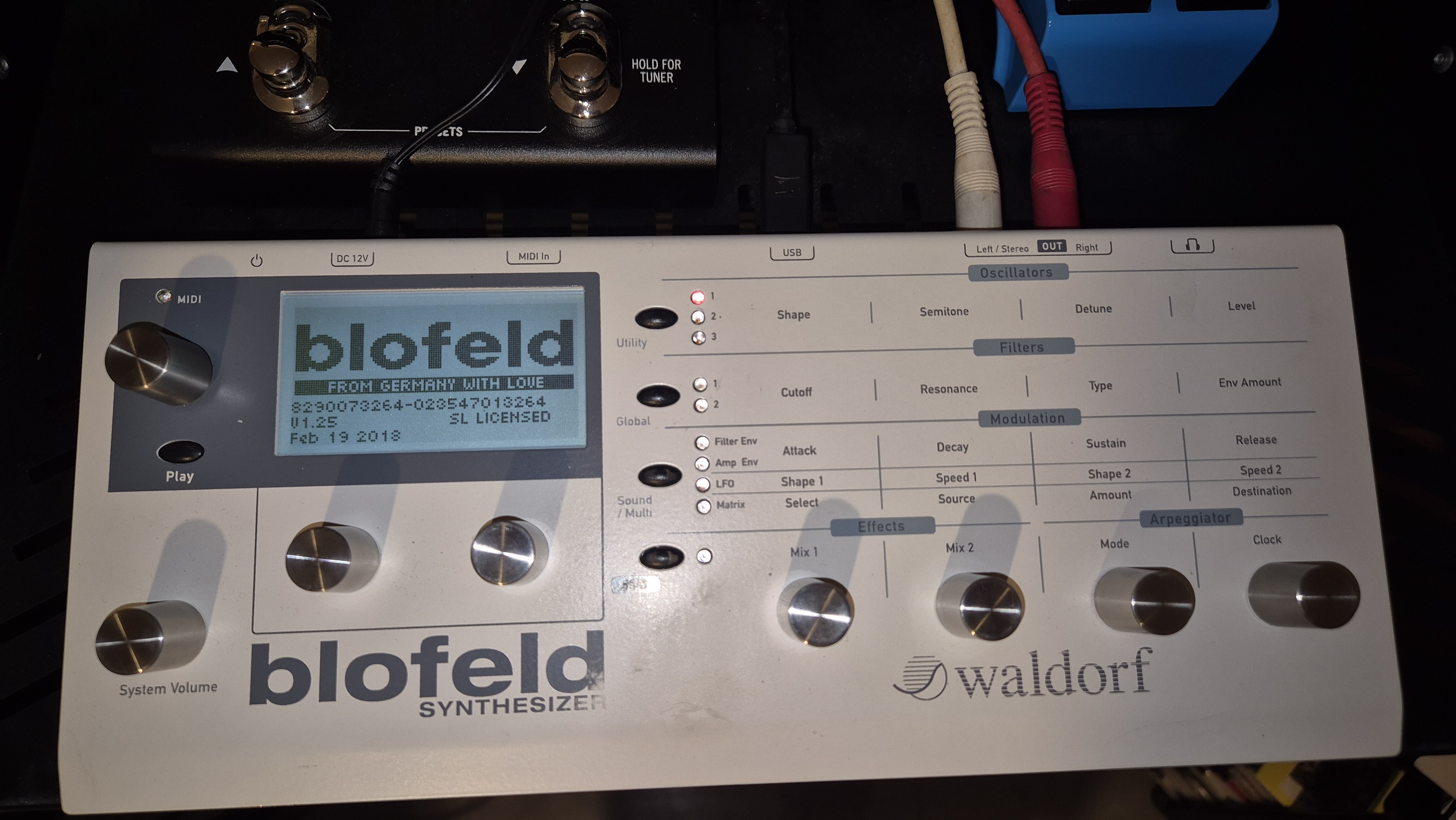 Waldorf blofeld licence SL