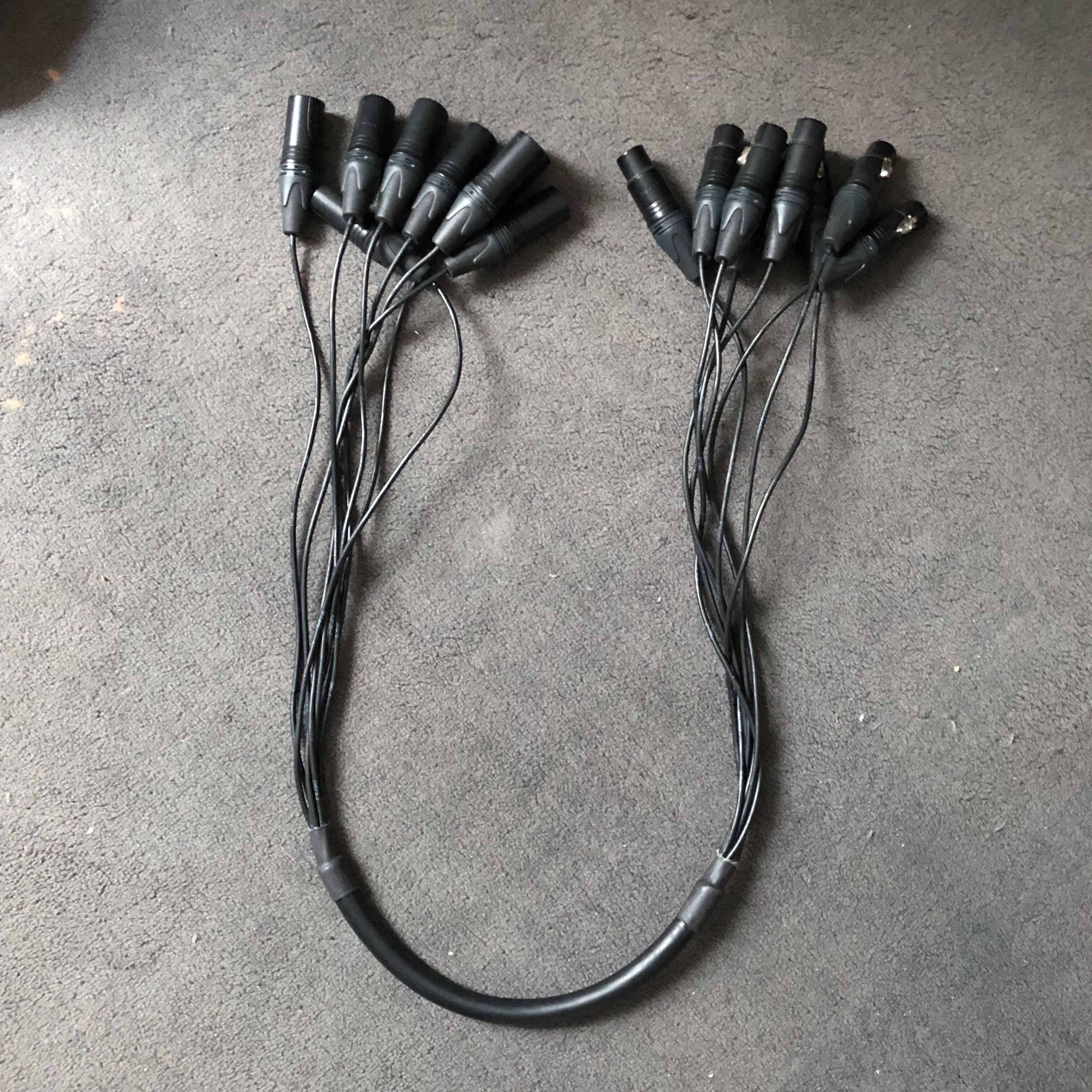 Klotz & Neutrik 1M Pro 8 Way Loom- Female to Male XLR