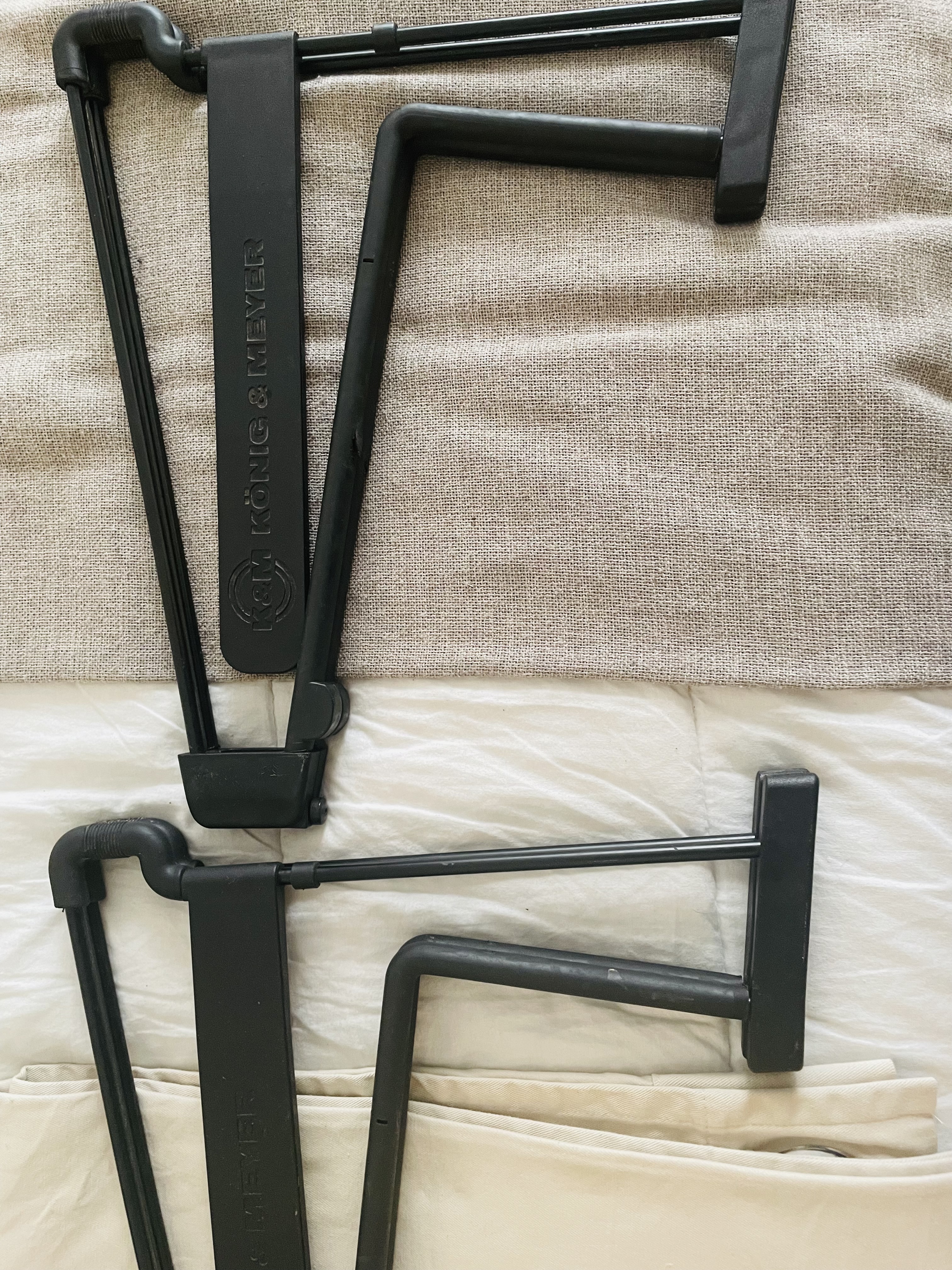 Lot de 2 supports guitare K&M König & Meyer Heli 2 A-Frame - Très bon état - Pliable