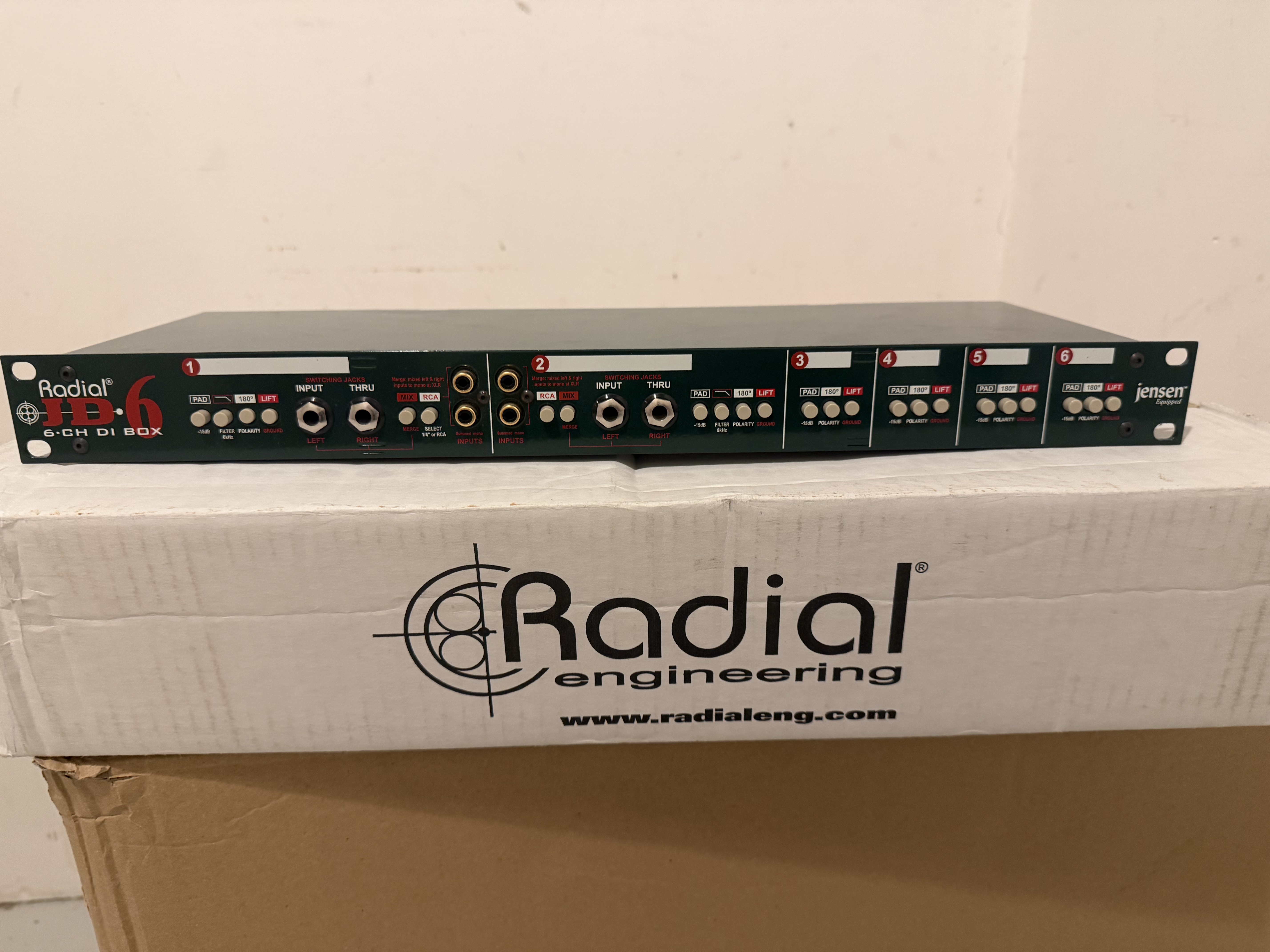 Vends Radial JD6 Boîte de direct passive 6 canaux 