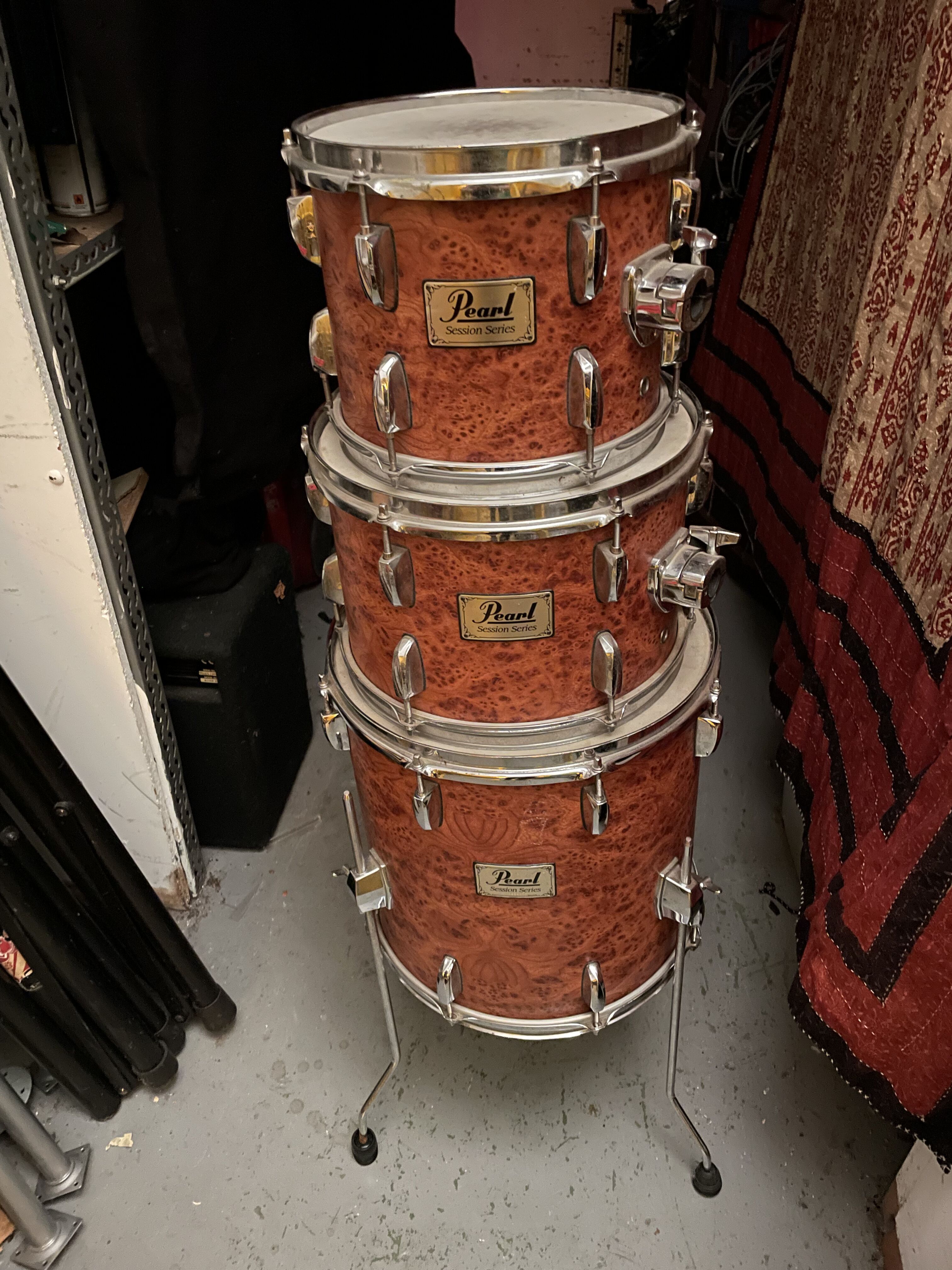 Vends TOM 10/12/14 Pearl session 90's.