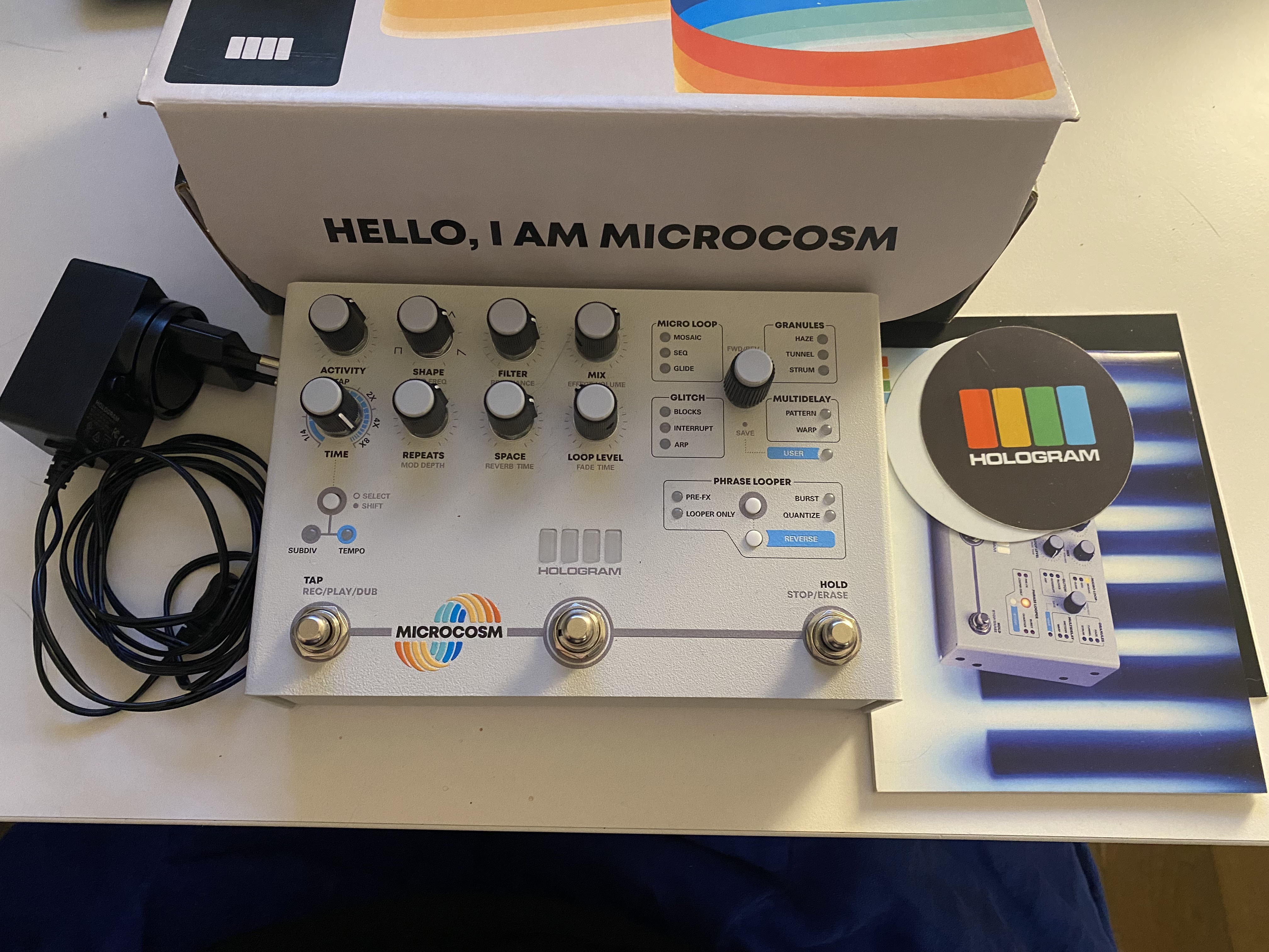 Excellent condition and hardly used Microcosm pedal