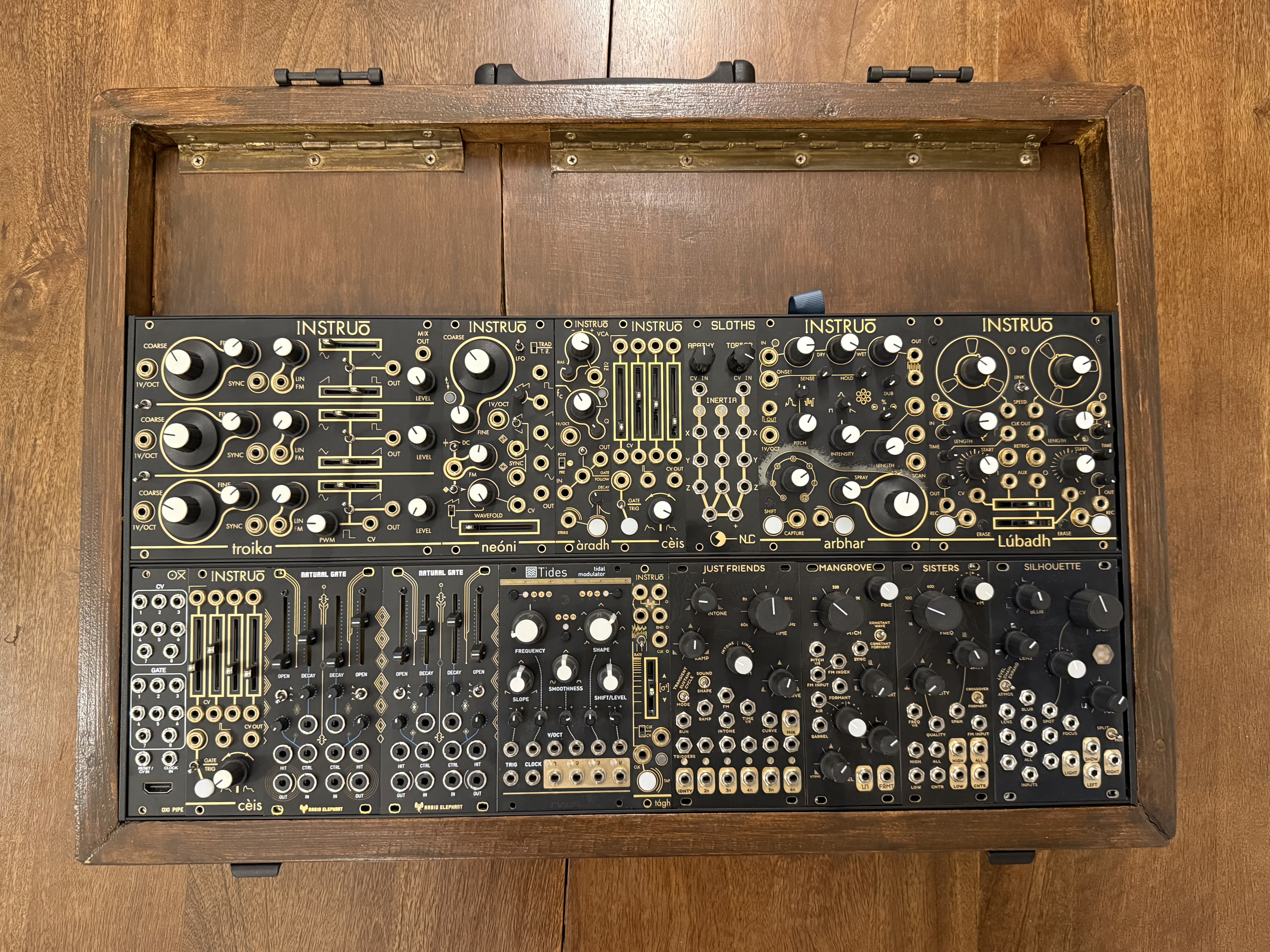 Case homemade eurorack 104hp 6u
