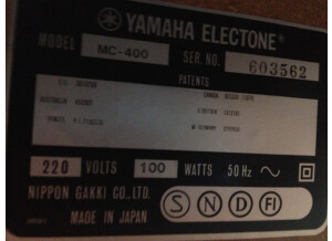 Yamaha MC-400 (9303)