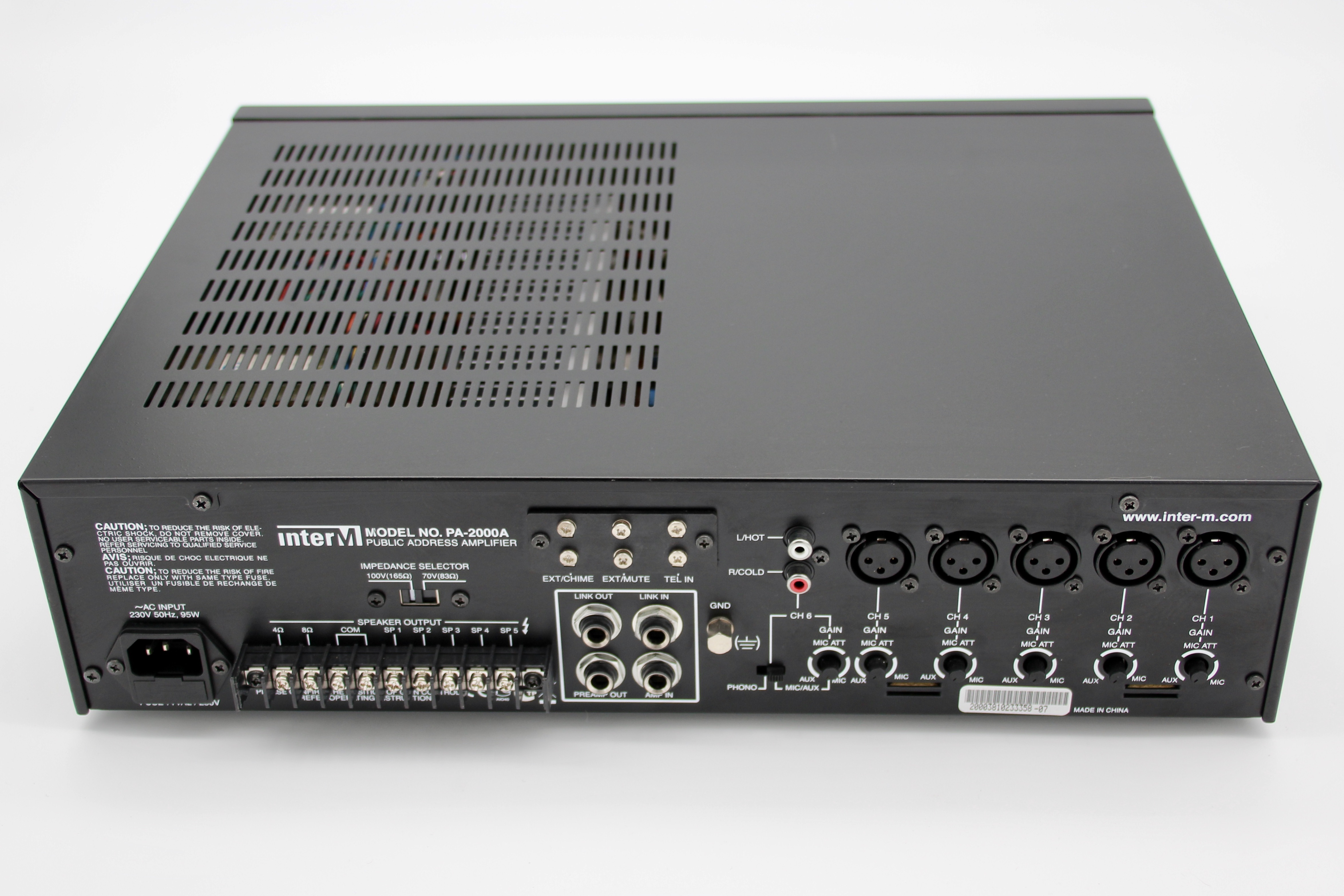 03 Amplificateur Inter-M P-2000A Back