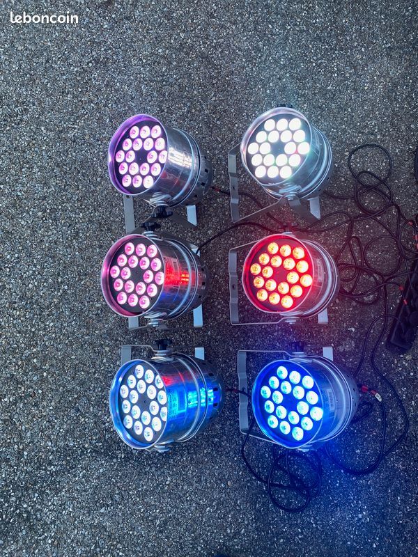 Lot de 6 PAR LED Contest- Irled 64-18x5 TCSS