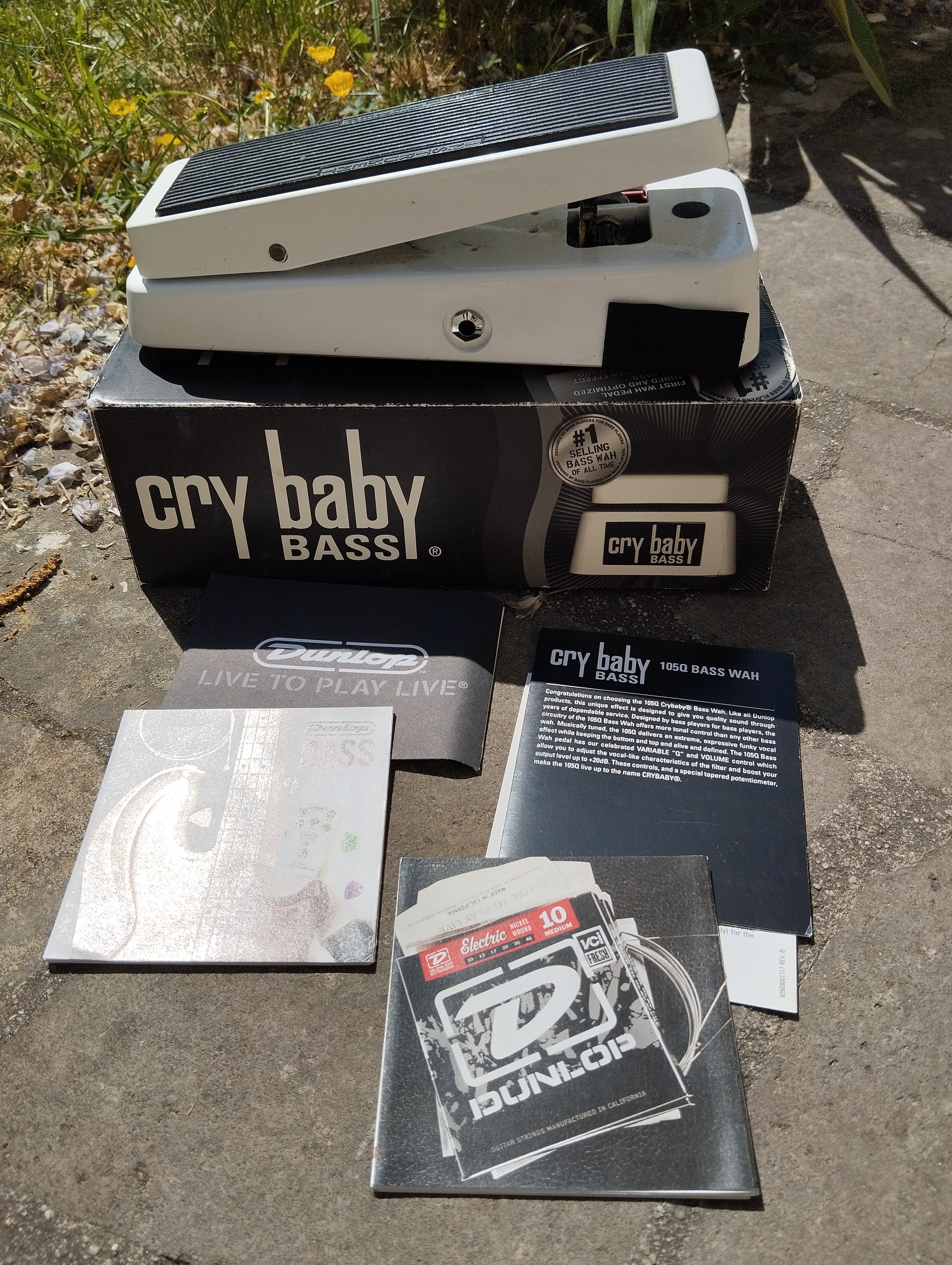 Vends Dunlop 105Q CryBaby Bass Wha HS non fonctionnelle à réparer
