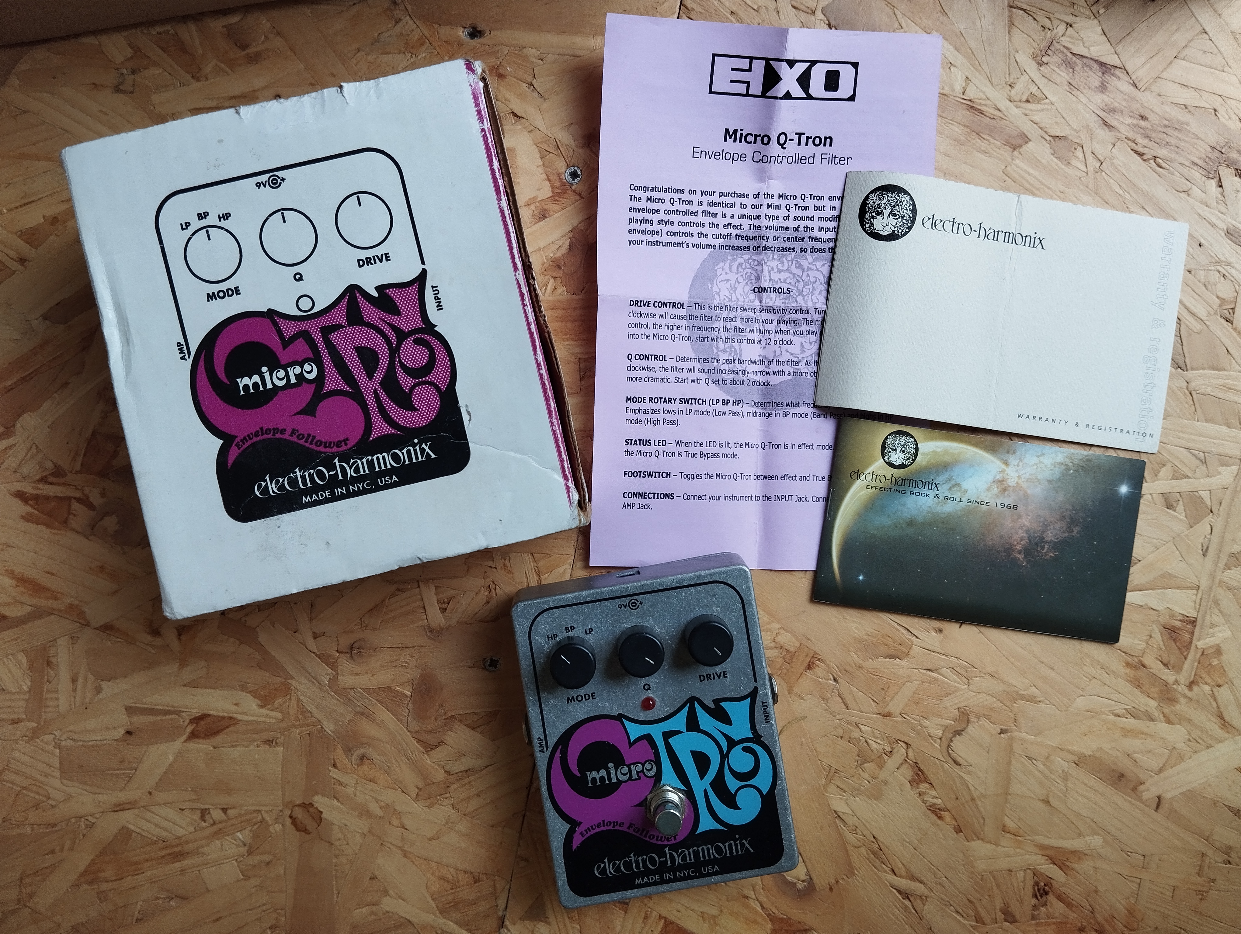 Vends EHX Micro Q-Tron HS non fonctionnel à réparer