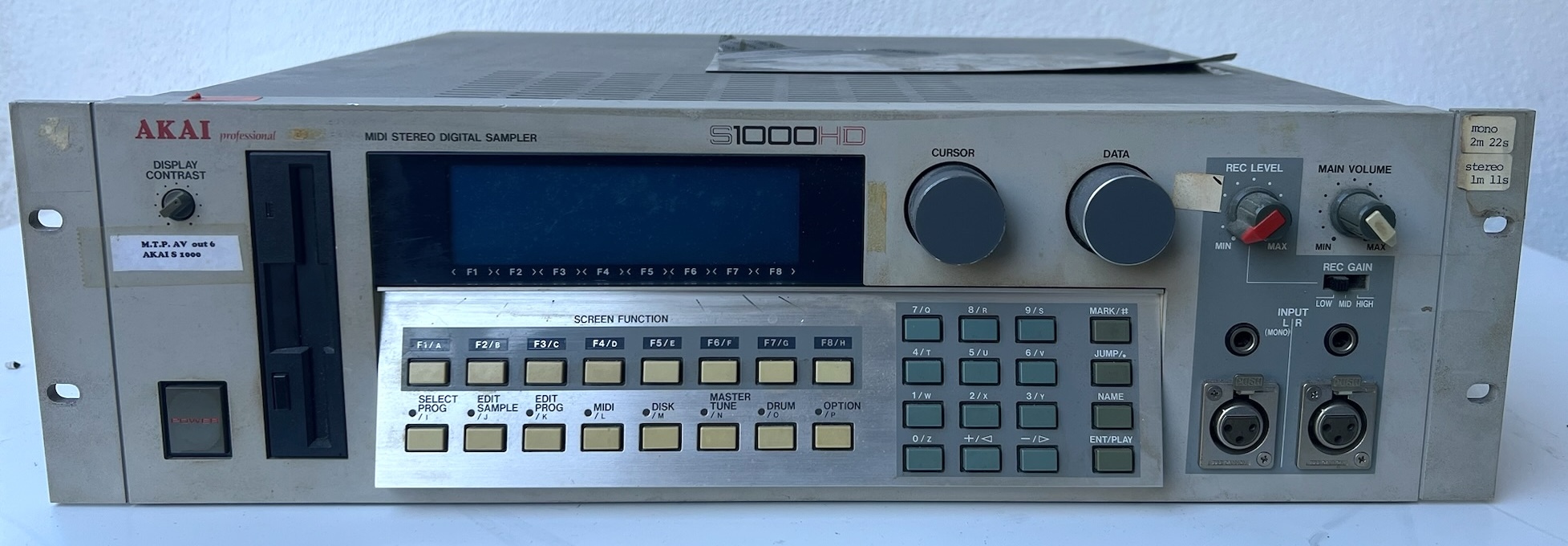 Akai S1000HD – Sampler mythique vintage – Bon état – Studio
