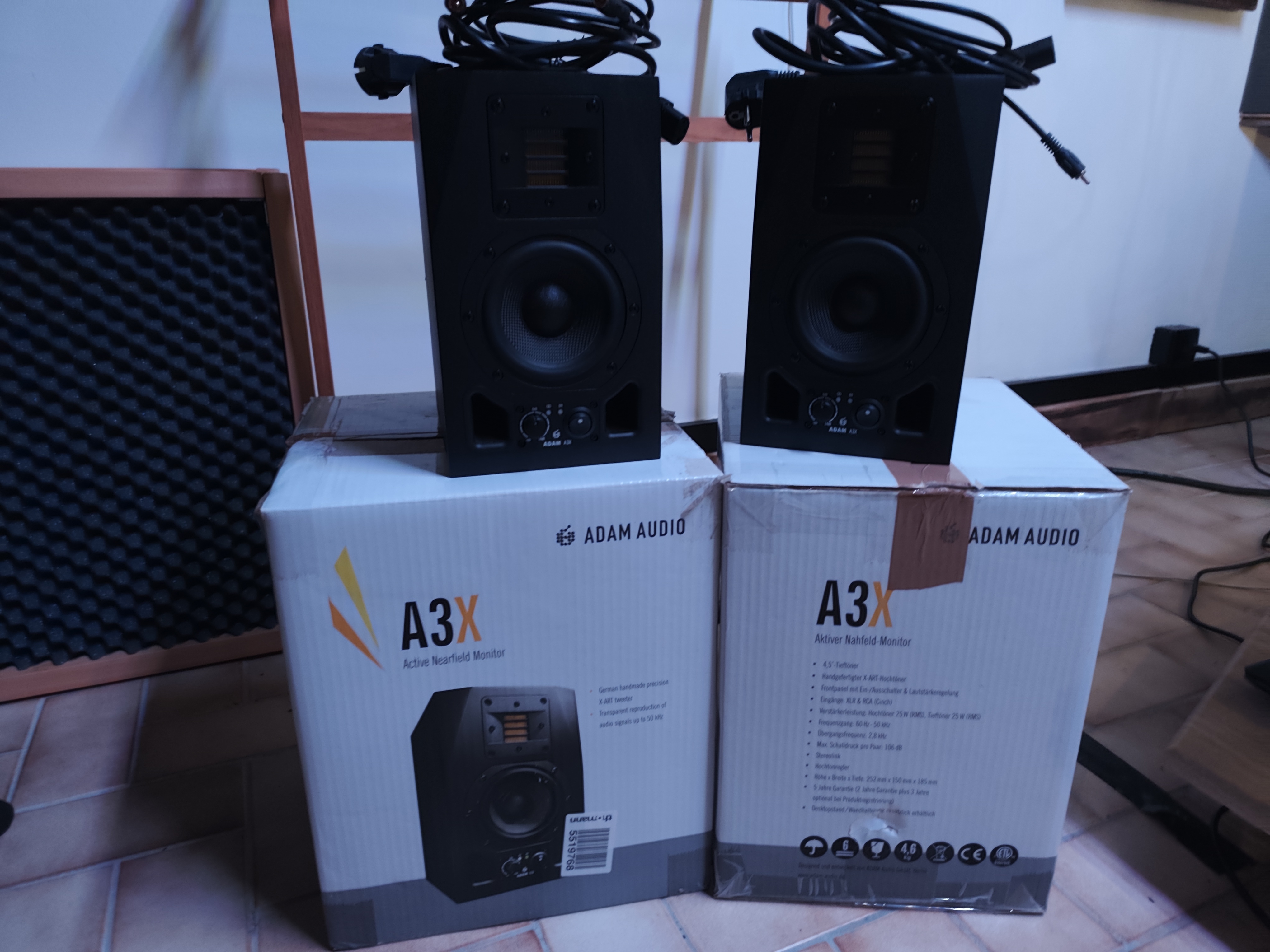 Paire d'enceinte de monitoring Adam A3x