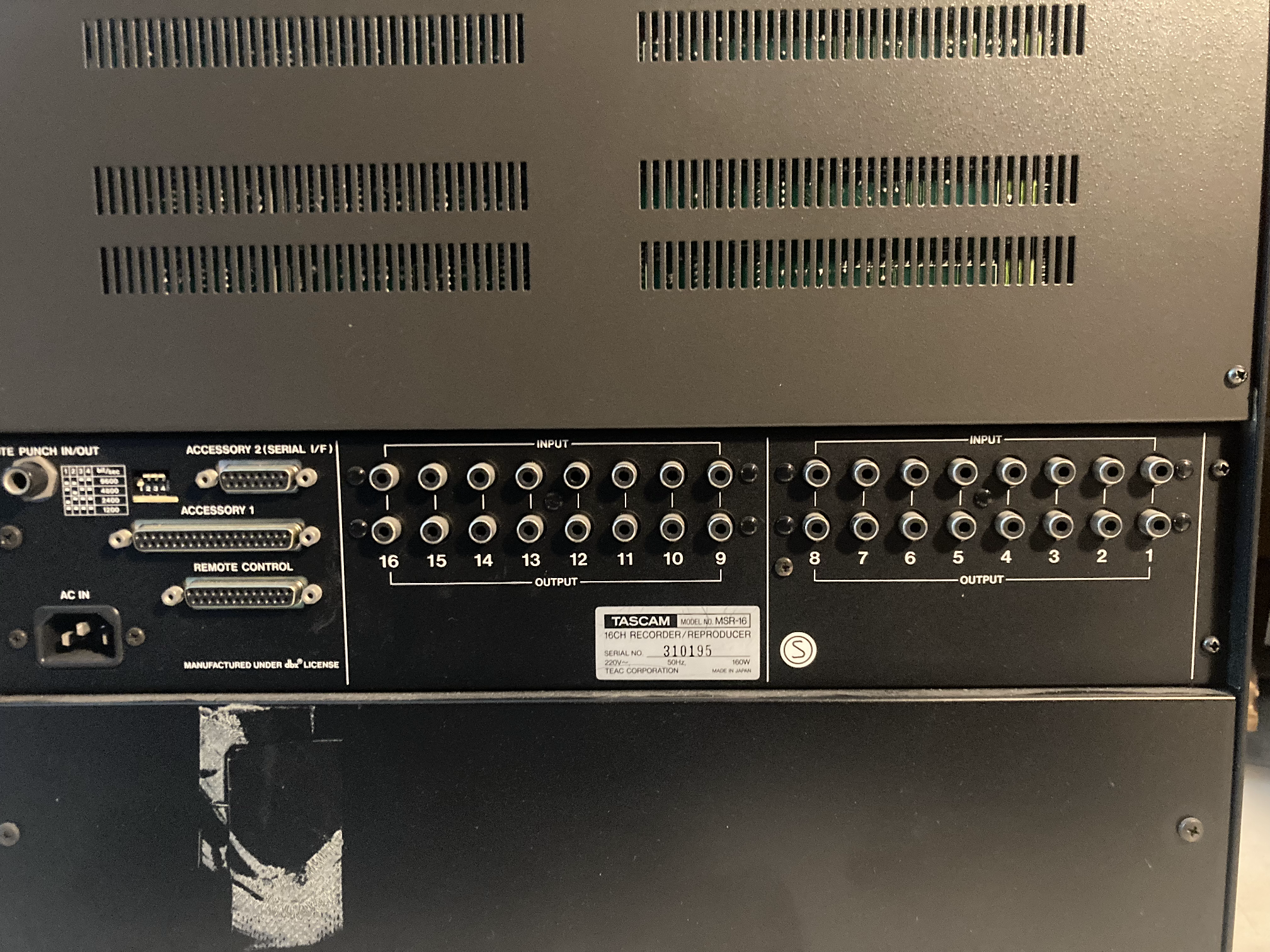 Vends TASCAM MSR-16