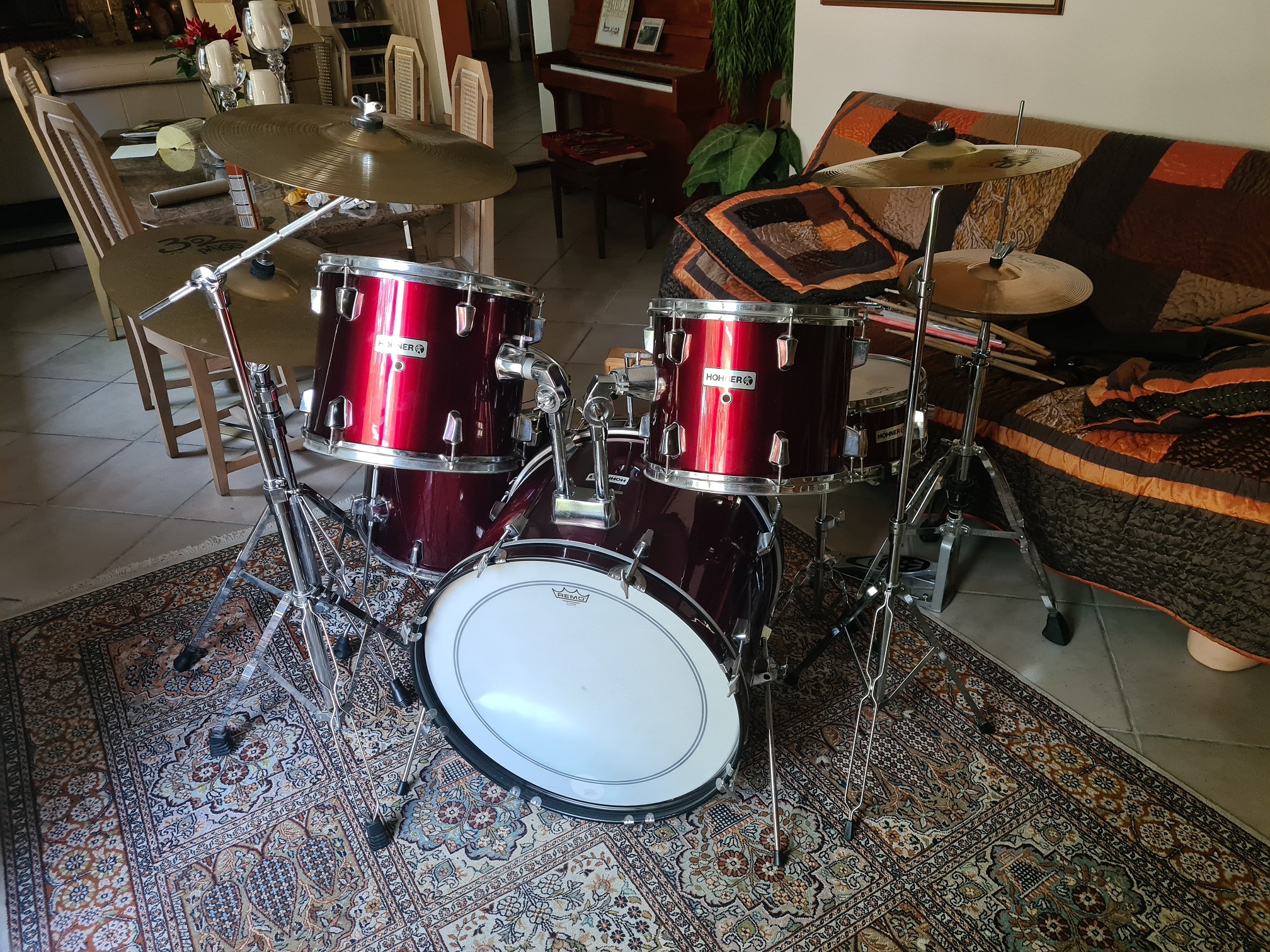 Vends batterie complète HOHNER prime ROCK modifiée
