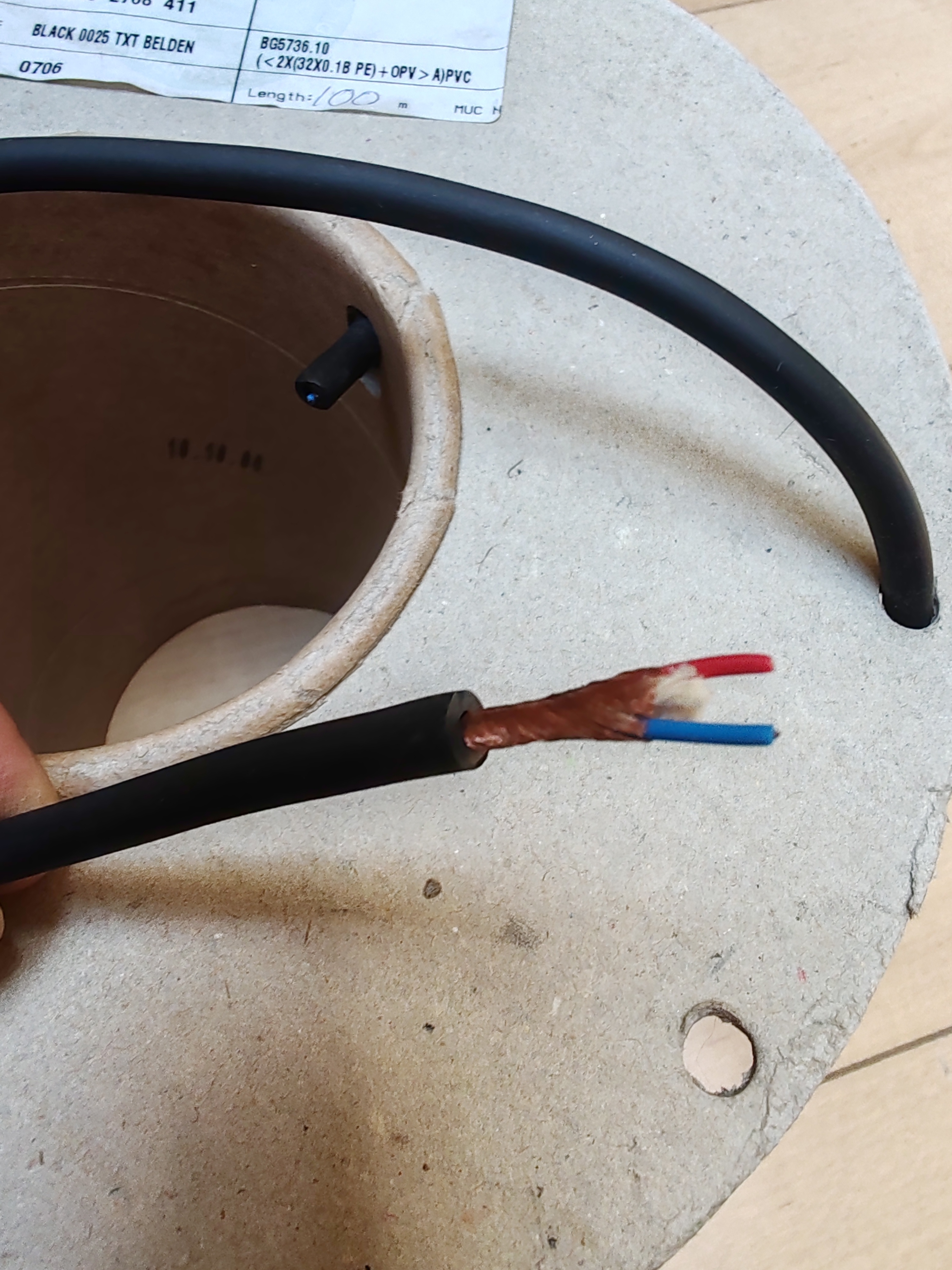 Belden câble microphone blindé 24AWG/0,22 mm² PVC Ref:46349 (65355)