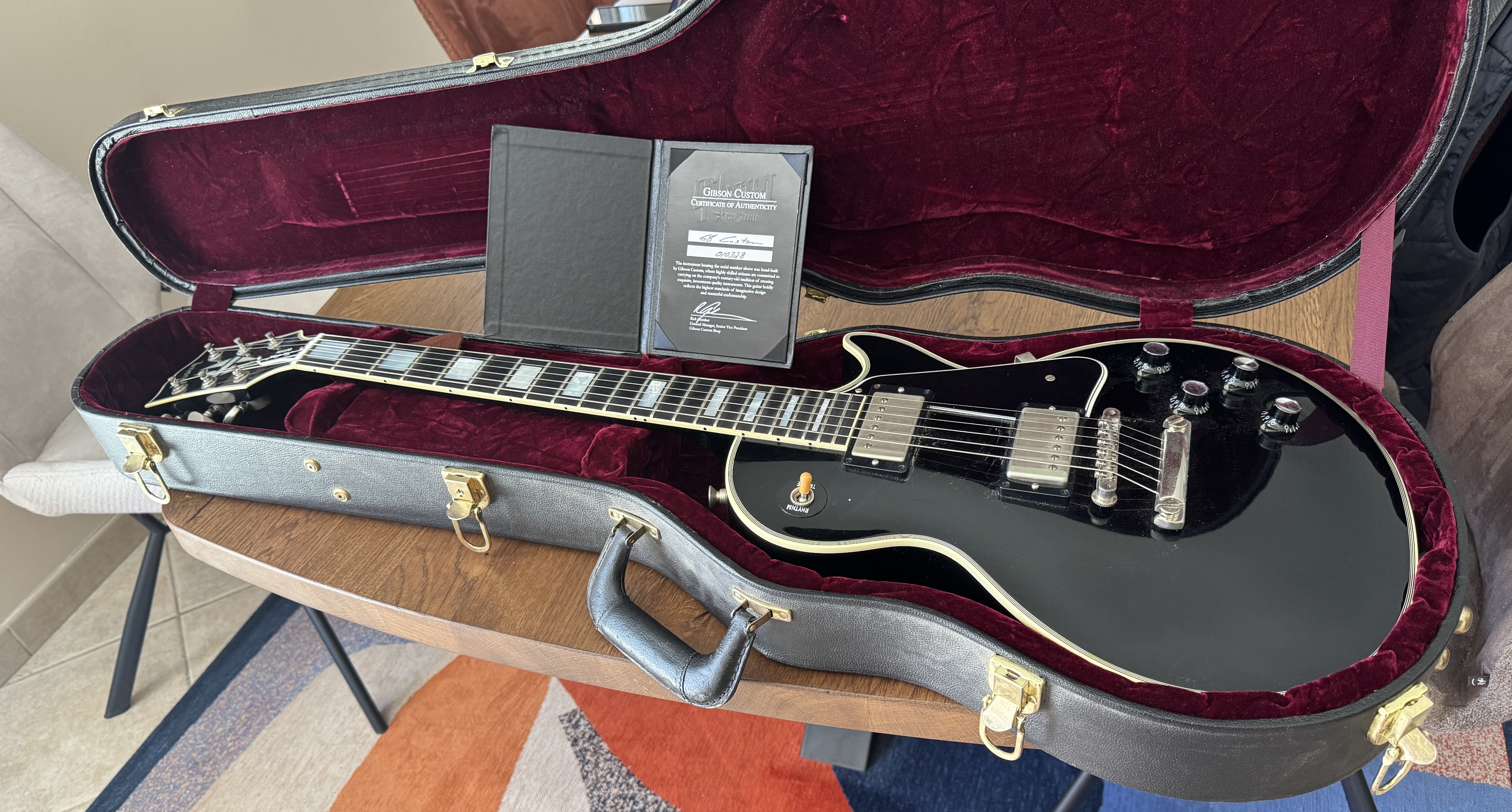 Les Paul Black 68 reissue custom customshop