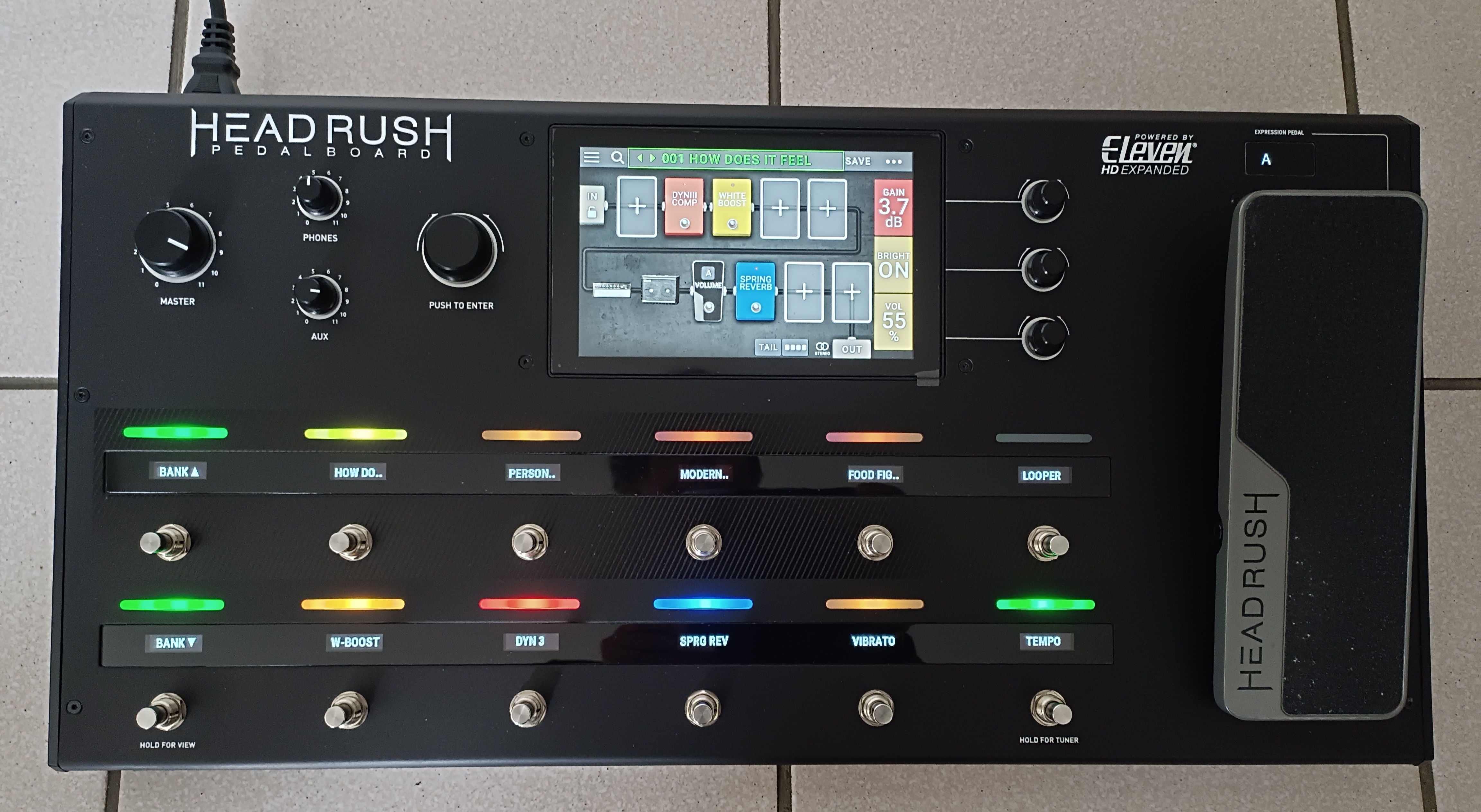 Vends Pédalier Head Rush Eleven HD Exp.