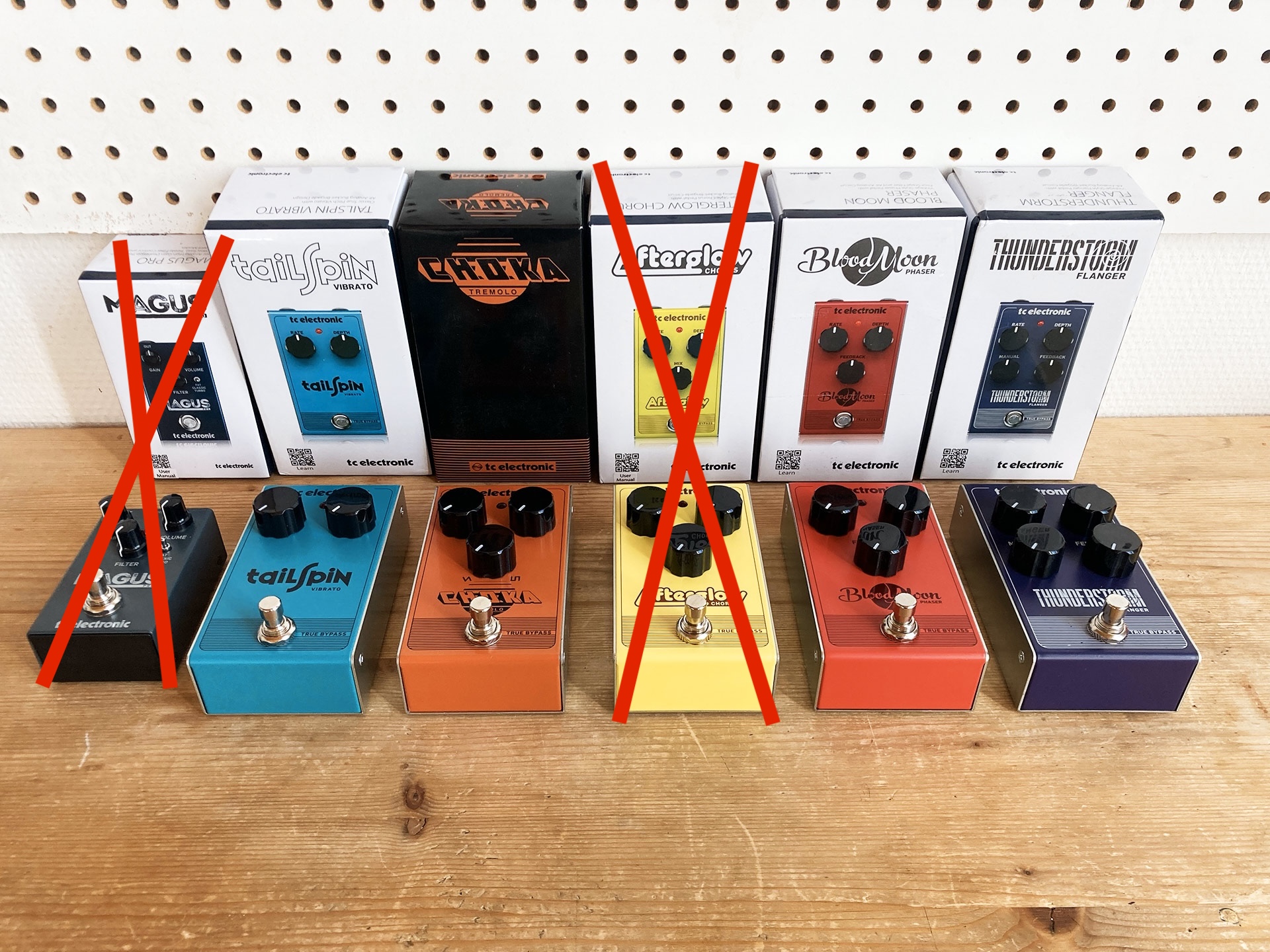 Lot 4x pédales TC Electronic - modulations analogiques