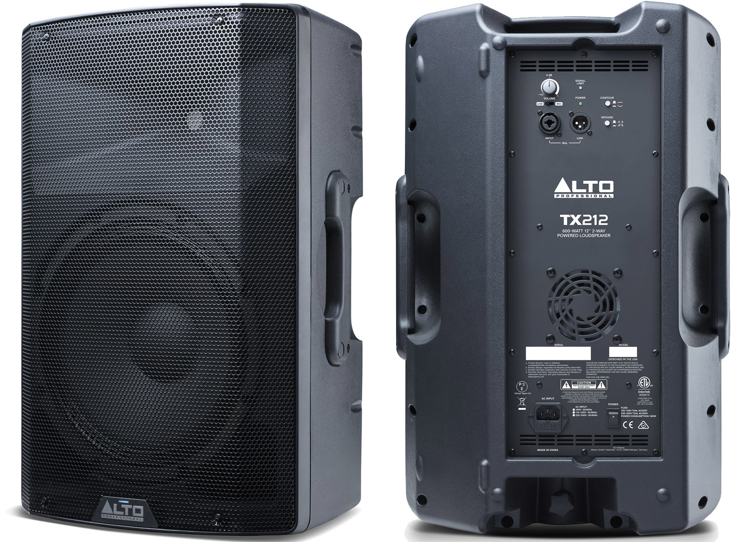 2 enceintes alto tx 212 et 2 enceintes tx 210 + caisson de basse alto tx12s 