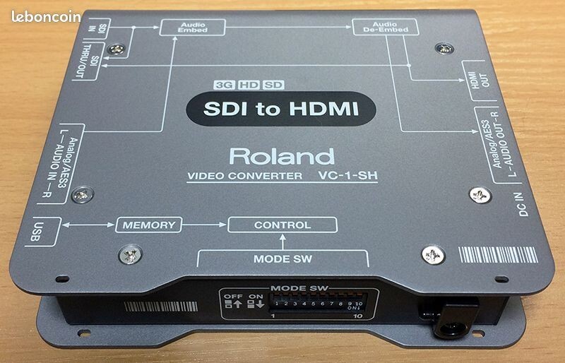 Convertisseur vidéo numérique ROLAND VC-1-SH SDI vers HDMI (3G/HD/SD-SDI)