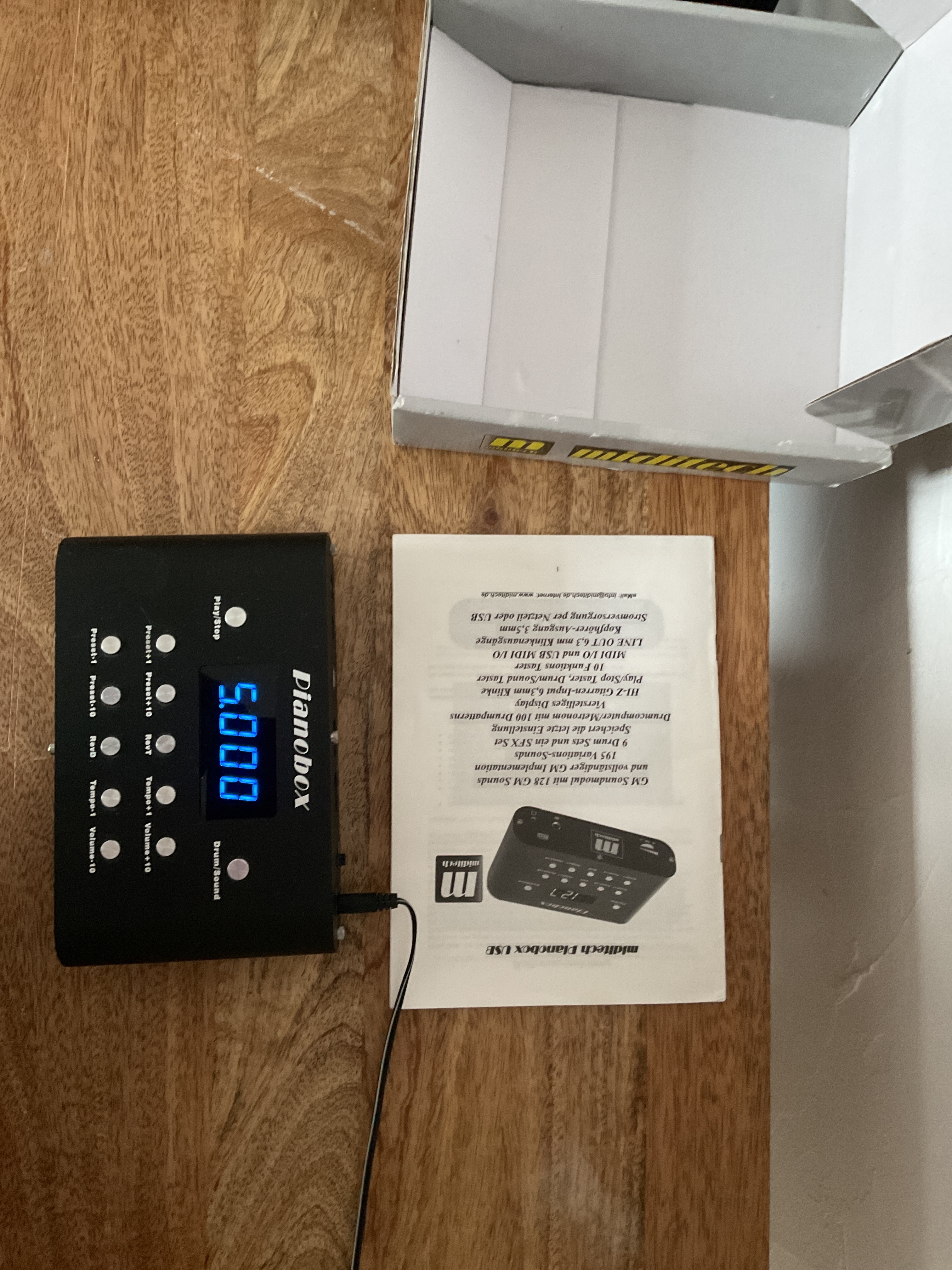 Vends Miditech Pianobox usb