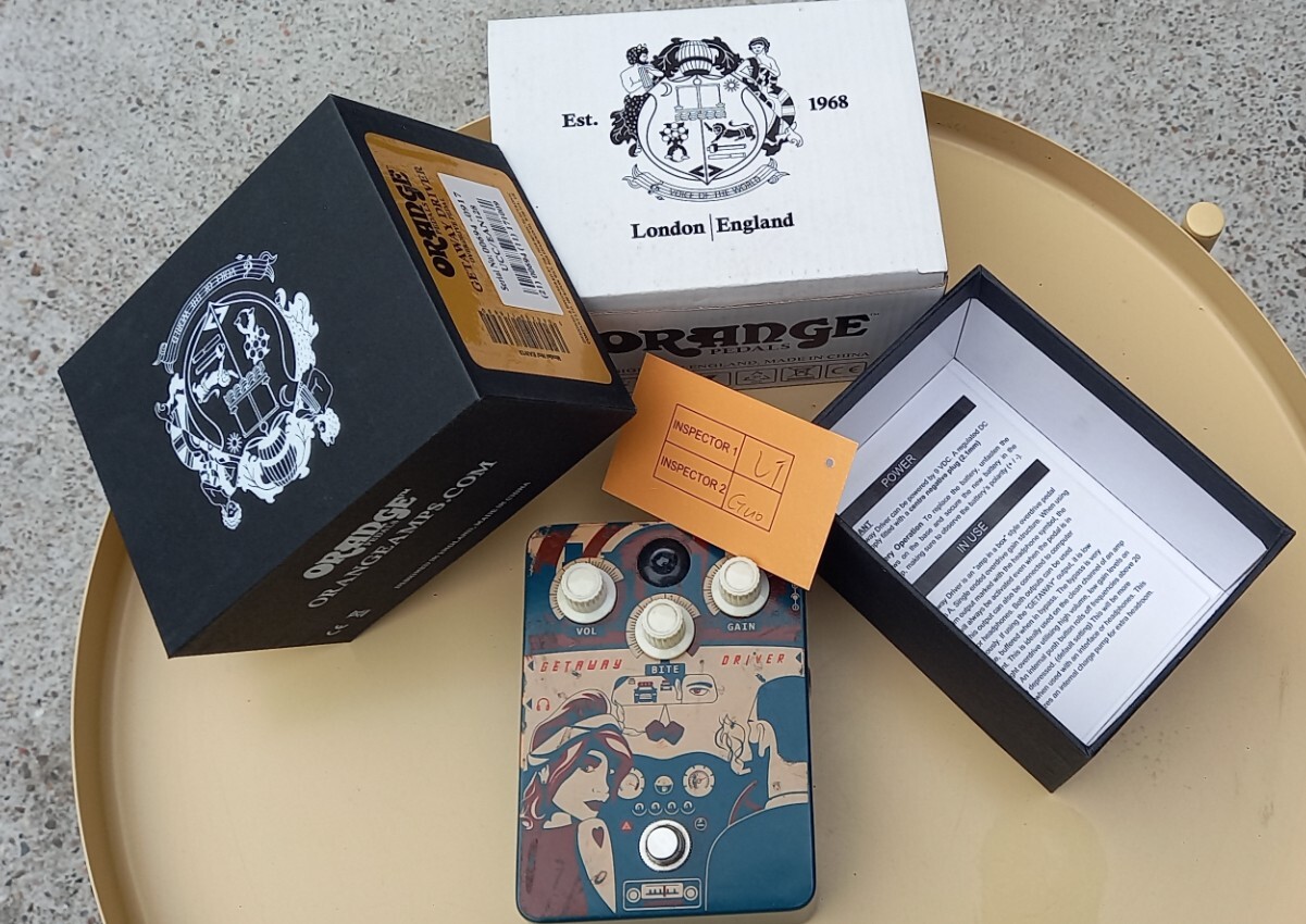 Pédale Overdrive ORANGE Getaway Driver
