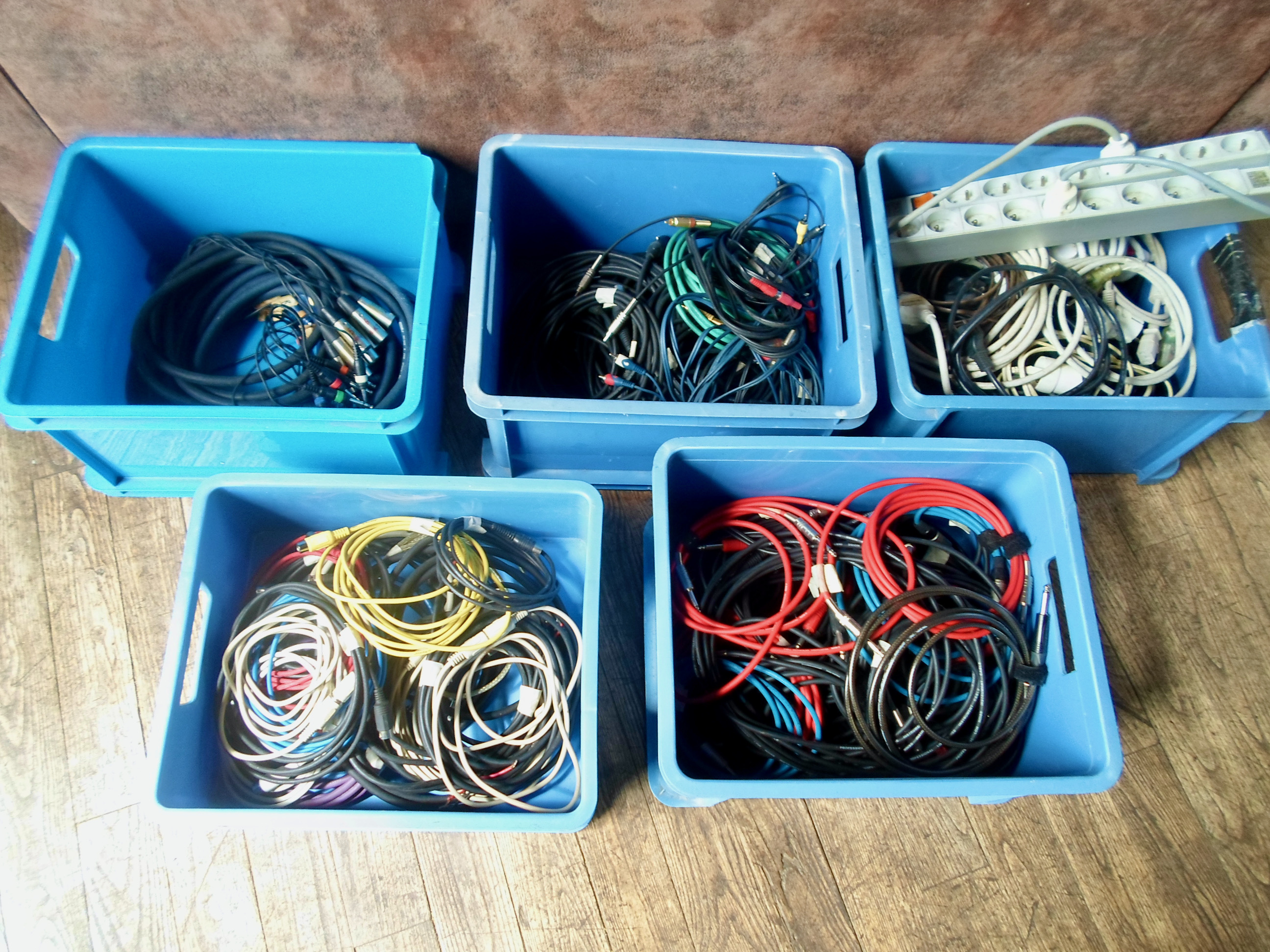 divers cables audio, 1 € chaque