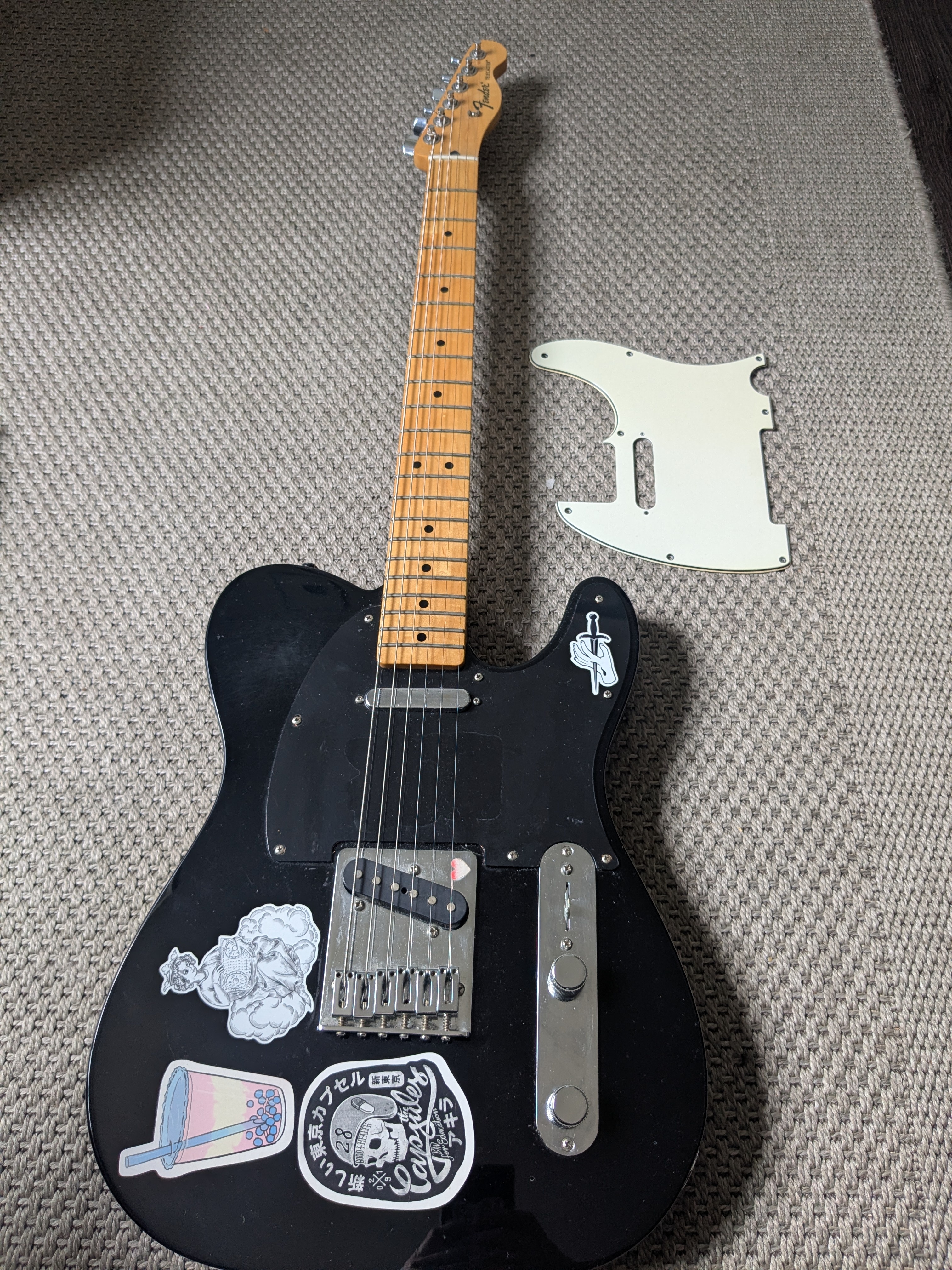 Vends telecaster standard noire made in mexico MIM 2018