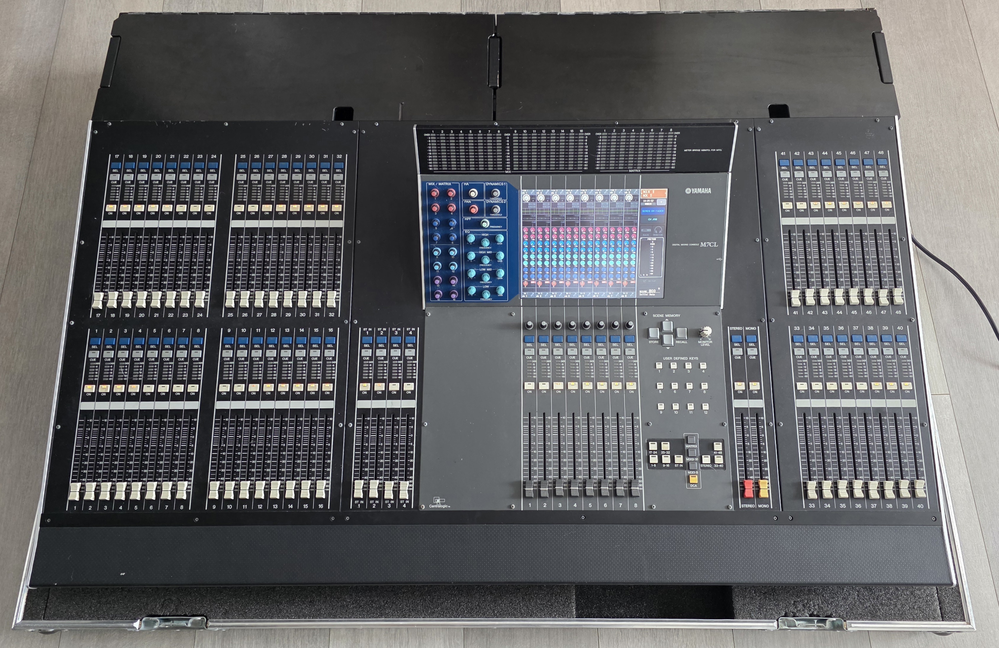 Vends Yamaha M7CL-48 + Meter Bridge + Flycase Rythmes & Sons