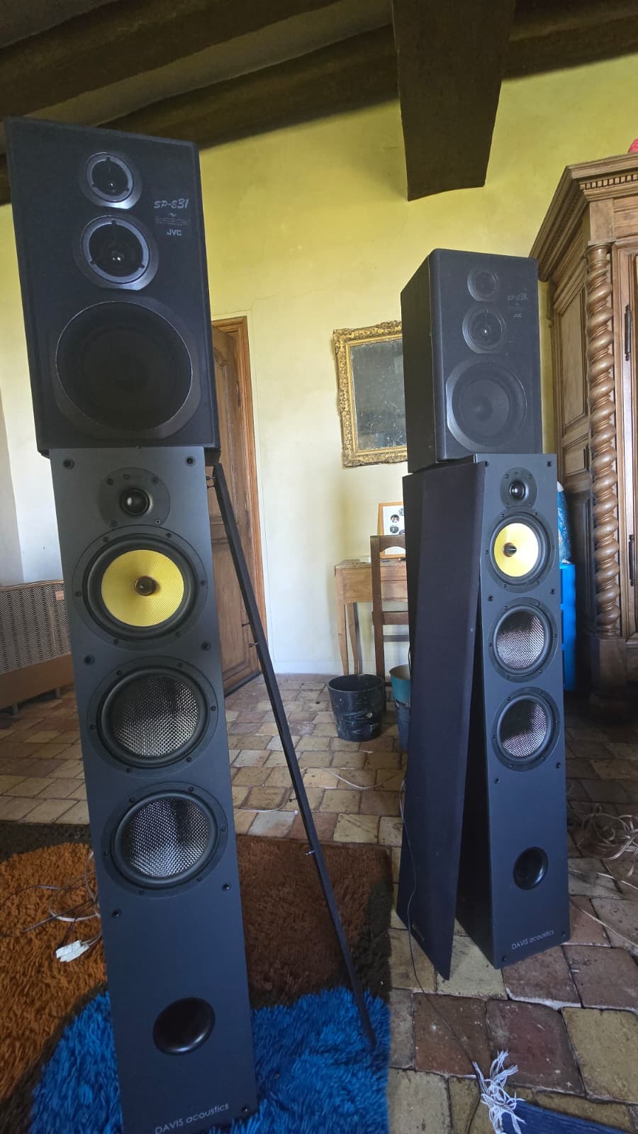DAVIS HERA 200 x2 + JVC x2 (enceintes musique & home cinema)