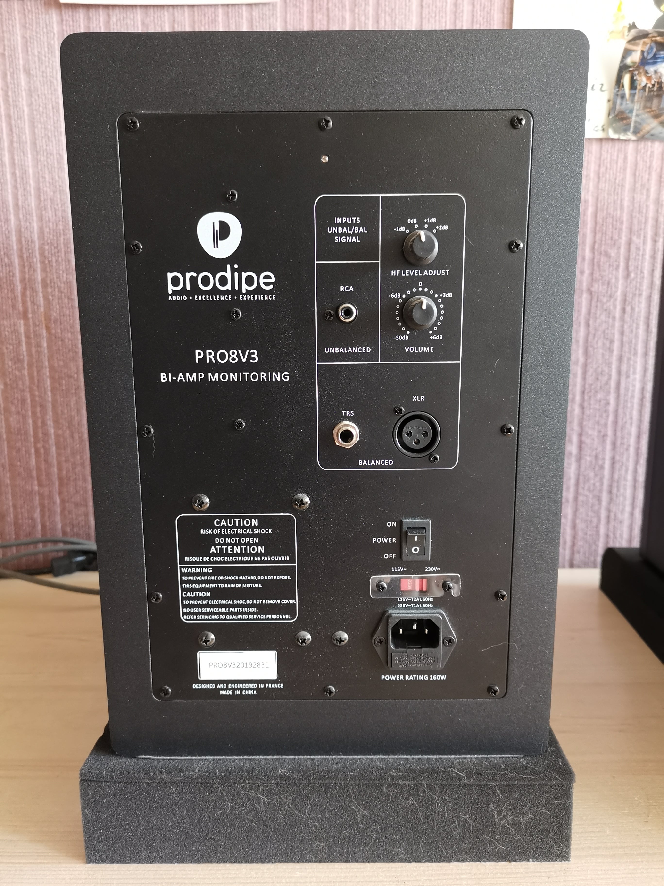 Paire d'enceintes de monitoring Prodipe Pro 8 V3