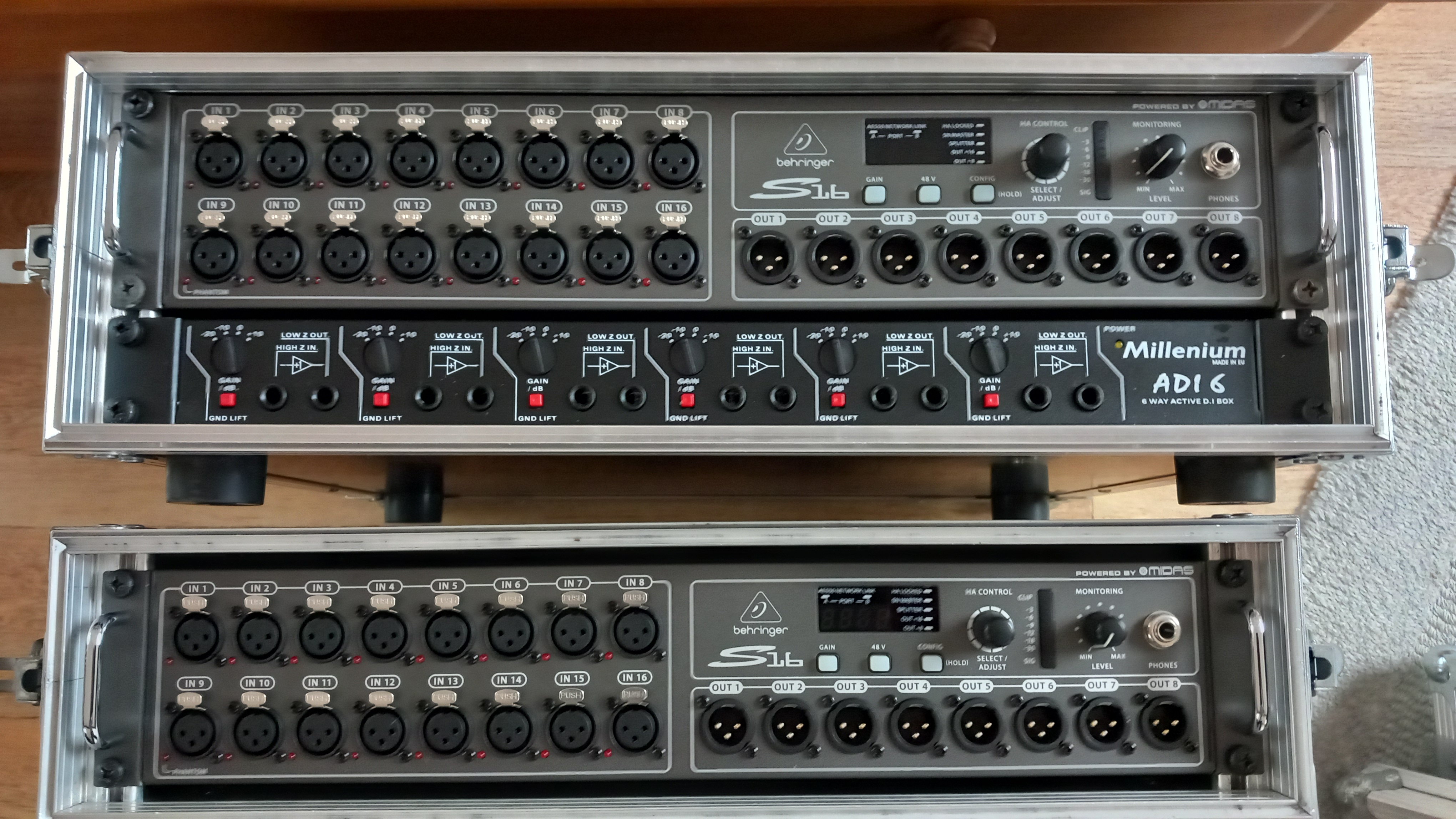 Vends deux stage box Behringer S16