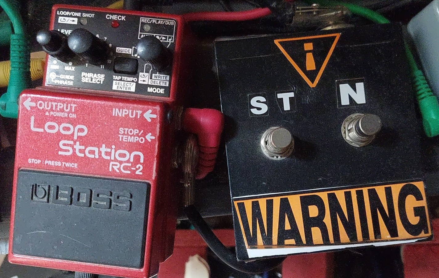 Vends looper Boss RC-2 + switch DIY