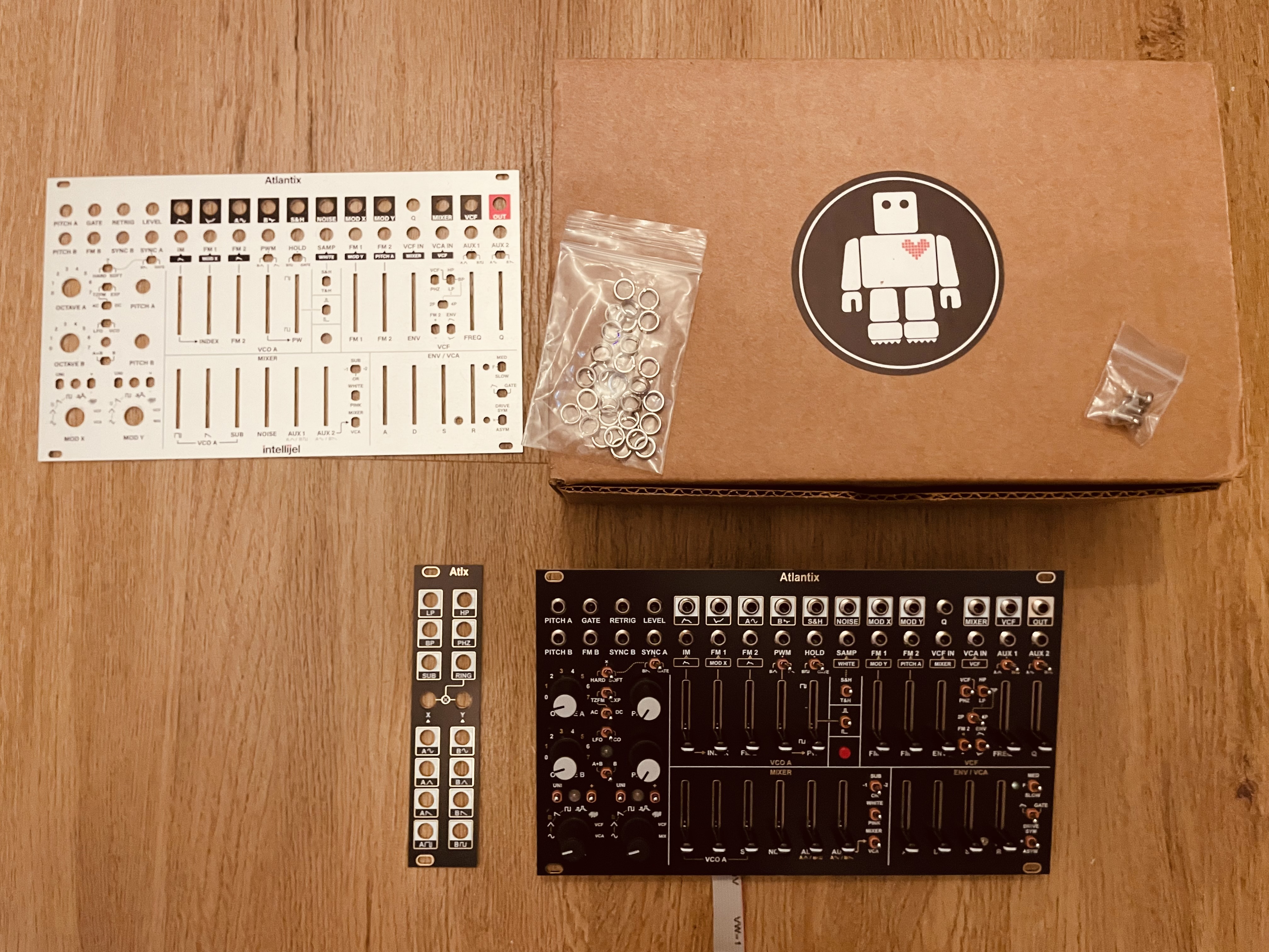 intellijel atlantix + black panels 