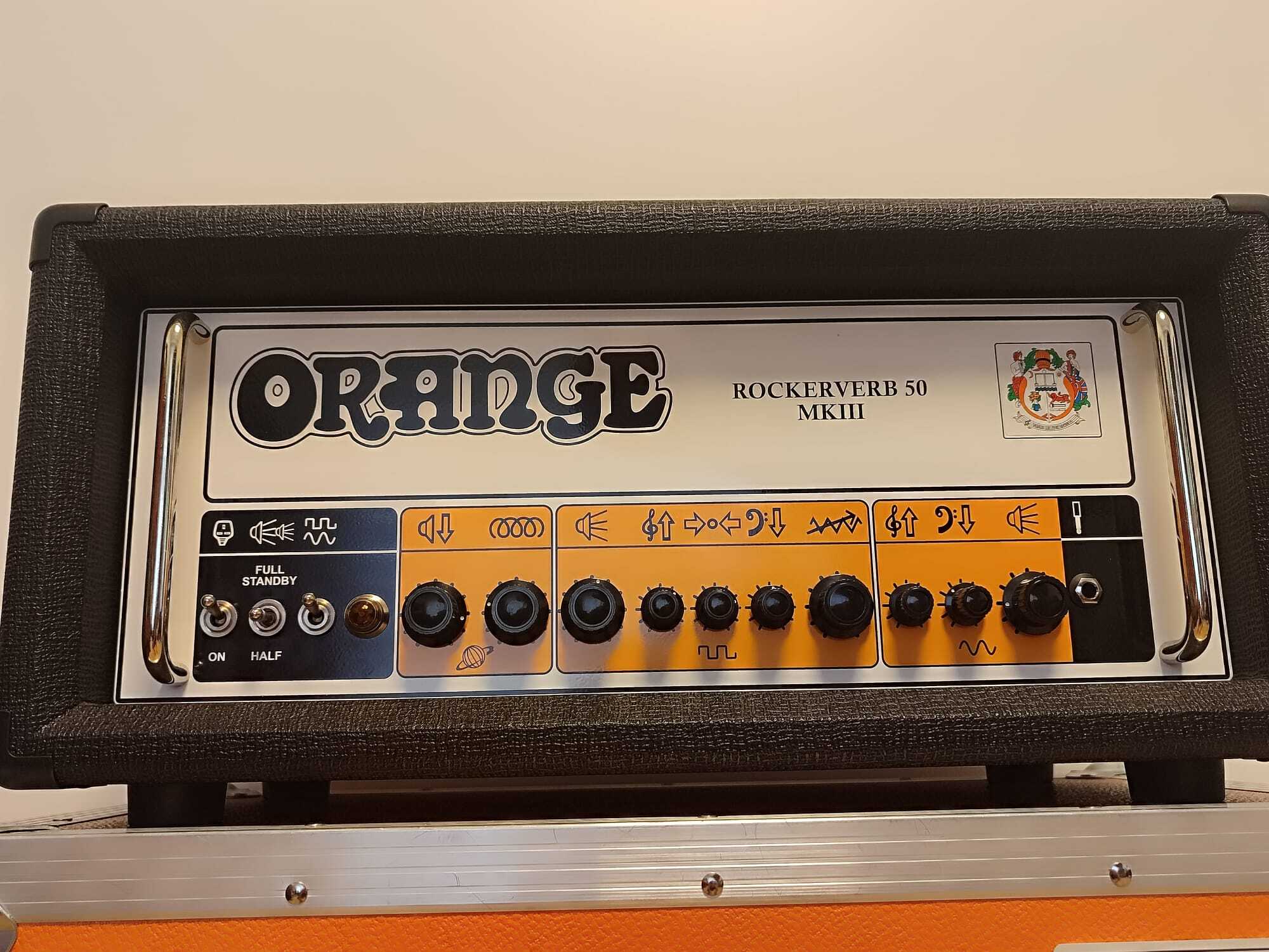 Orange rockerverb 50 mk3 + flightcase thon