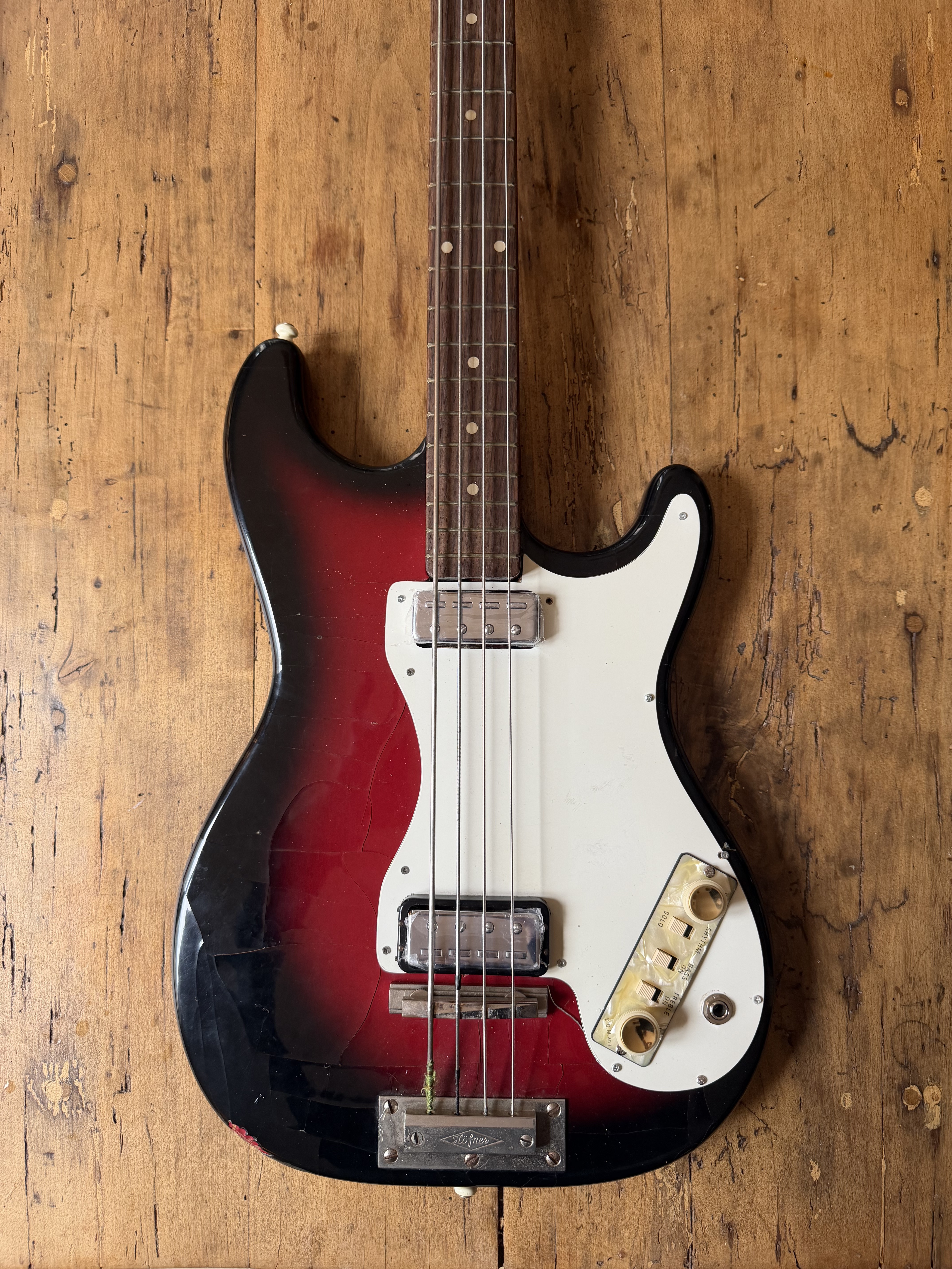 Basse Hofner 182 (1962) - Sunburst restaurée