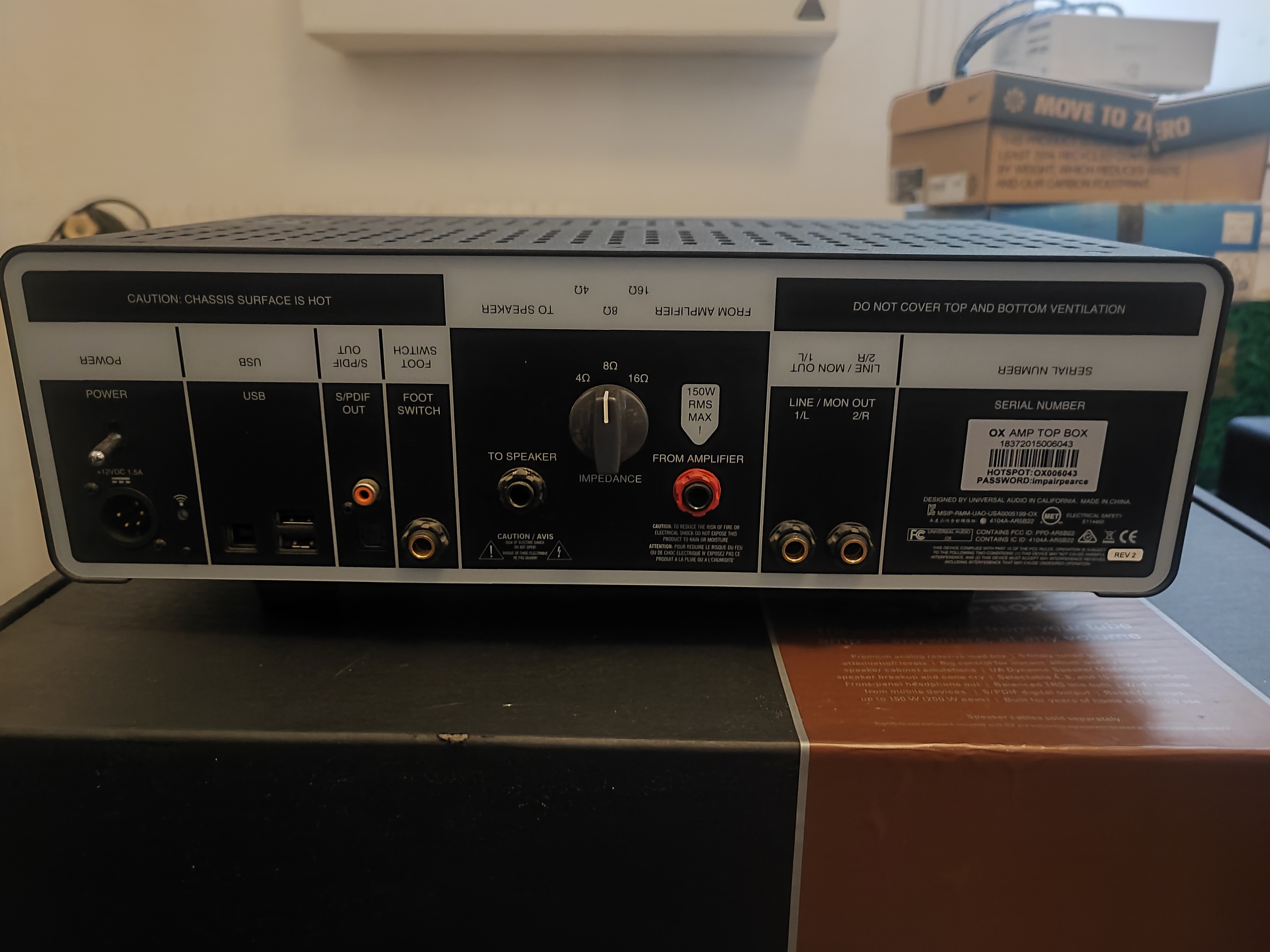 Vends Universal audio Ox Box