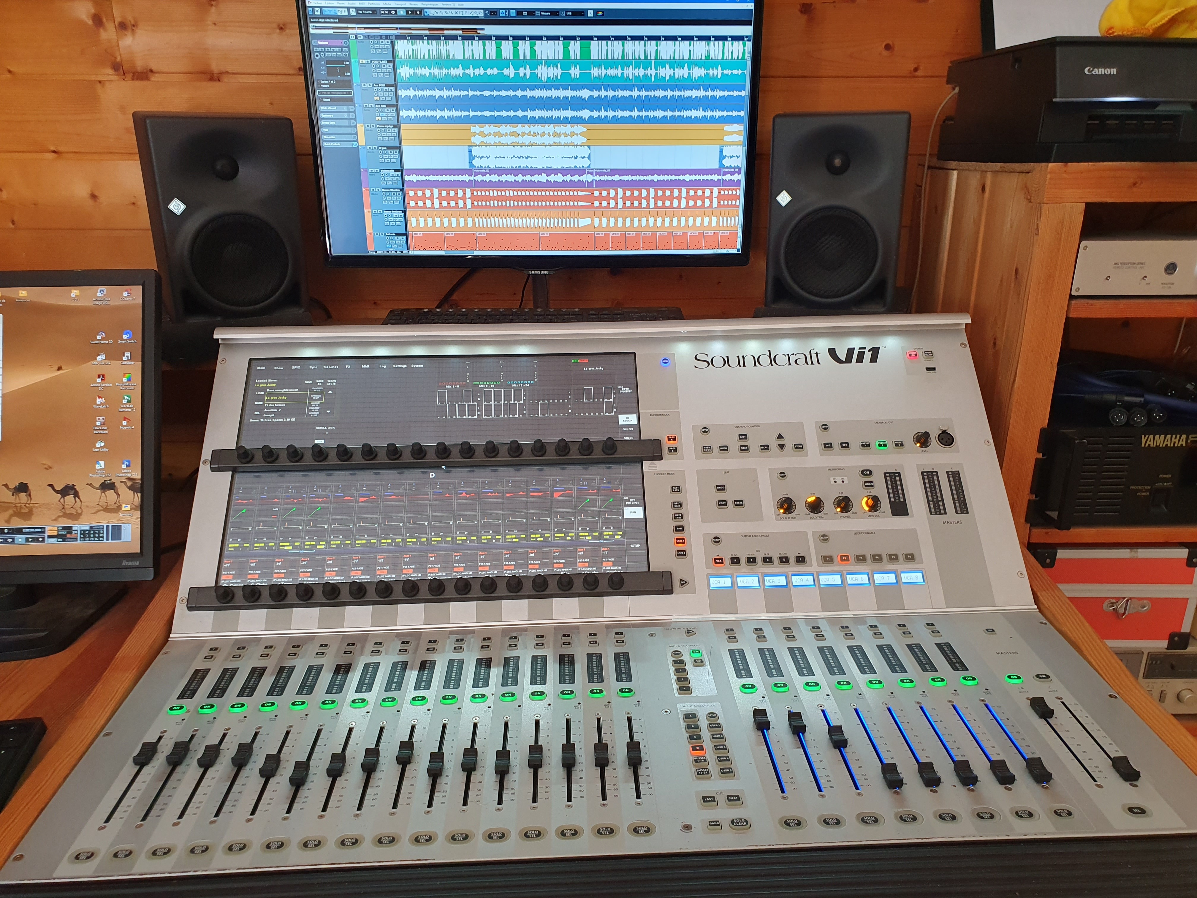 Vi1 Soundcraft + Système enregistrement numérique 64 pistes sur PC, tout en un
