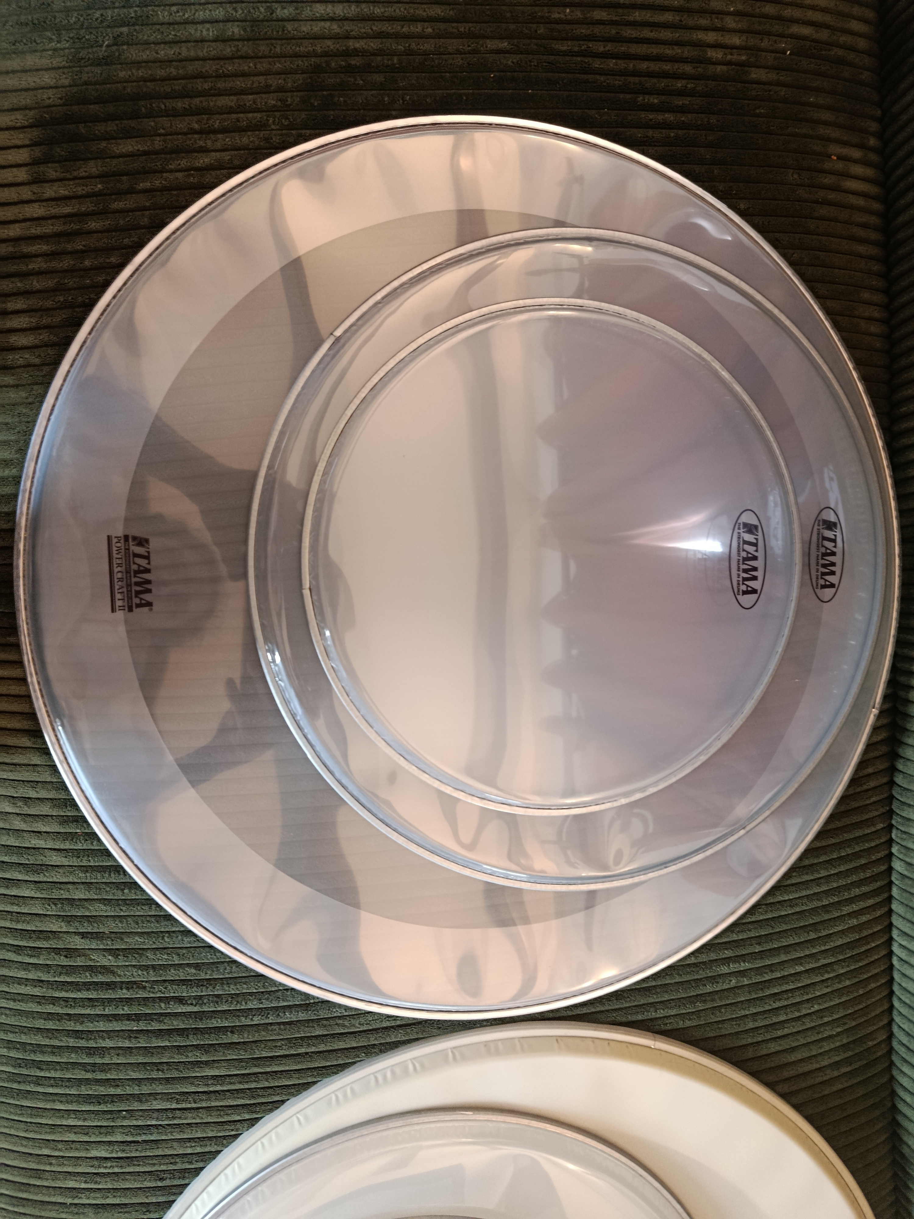 Vend peaux de fûts Tama 12 16 22