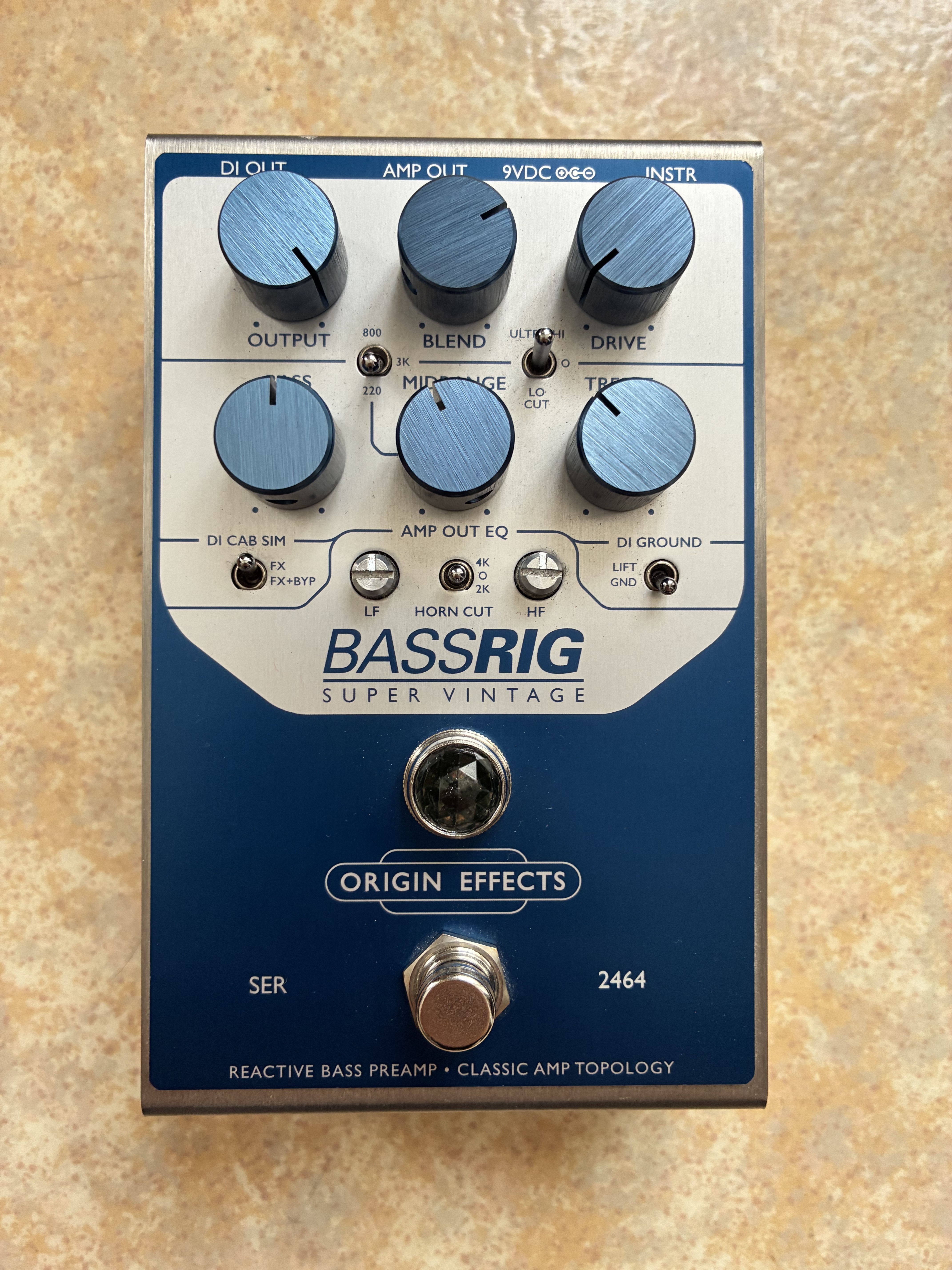 Vend Origin Effects BASSRIG Super Vintage en très bon état