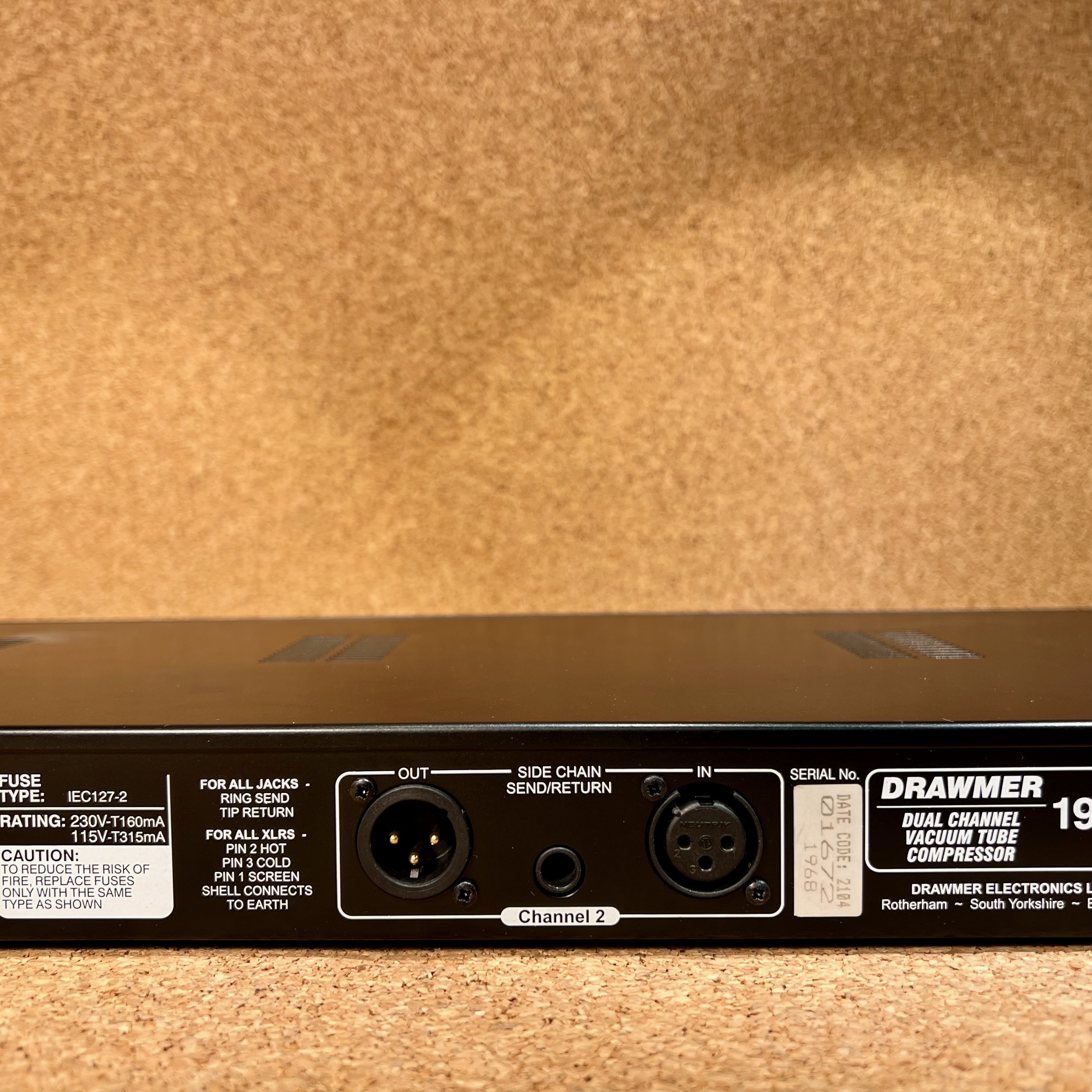 Drawmer 1968 MkII Dual Channel Tube Compressor (45615)