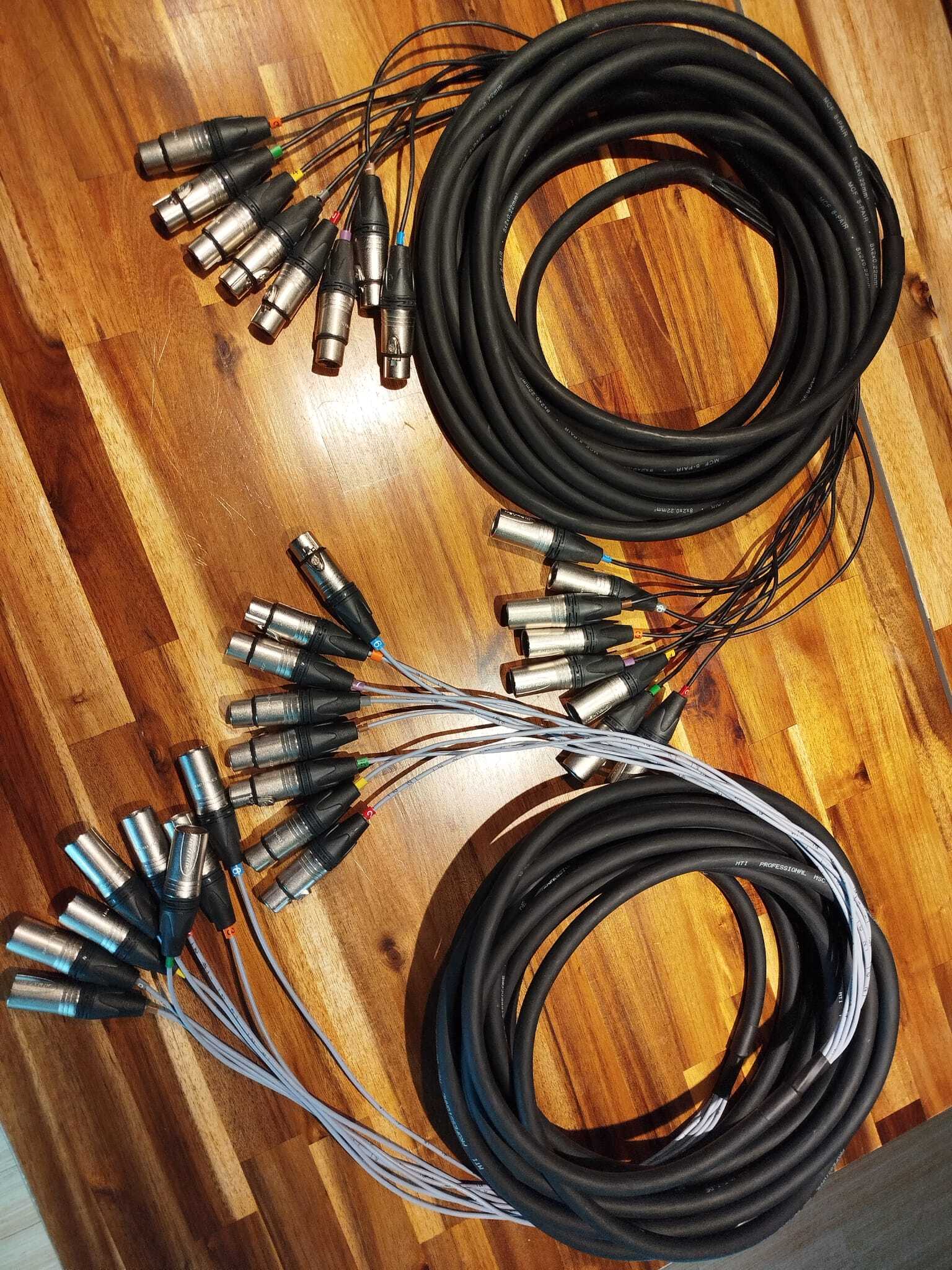 Vends 2 câbles multipaires audio 10M