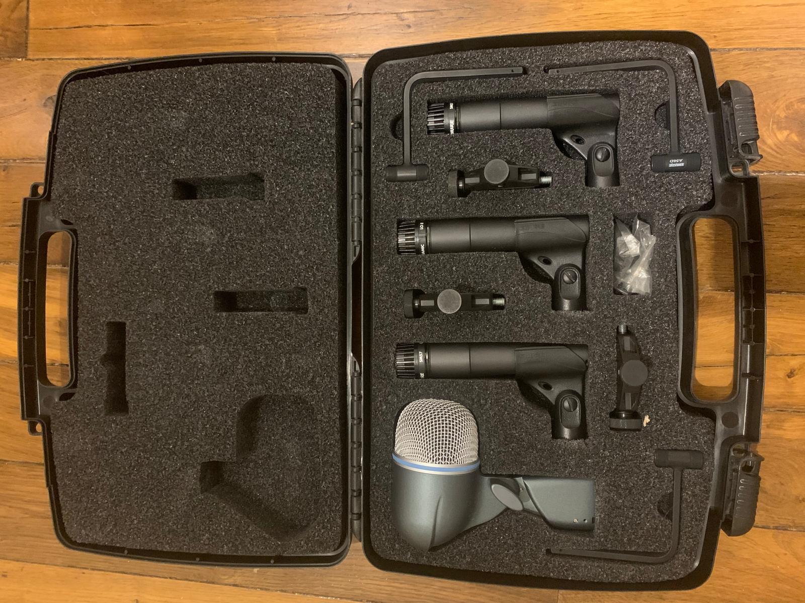 Drum microphone kit Shure DMK57-52 comme neuf