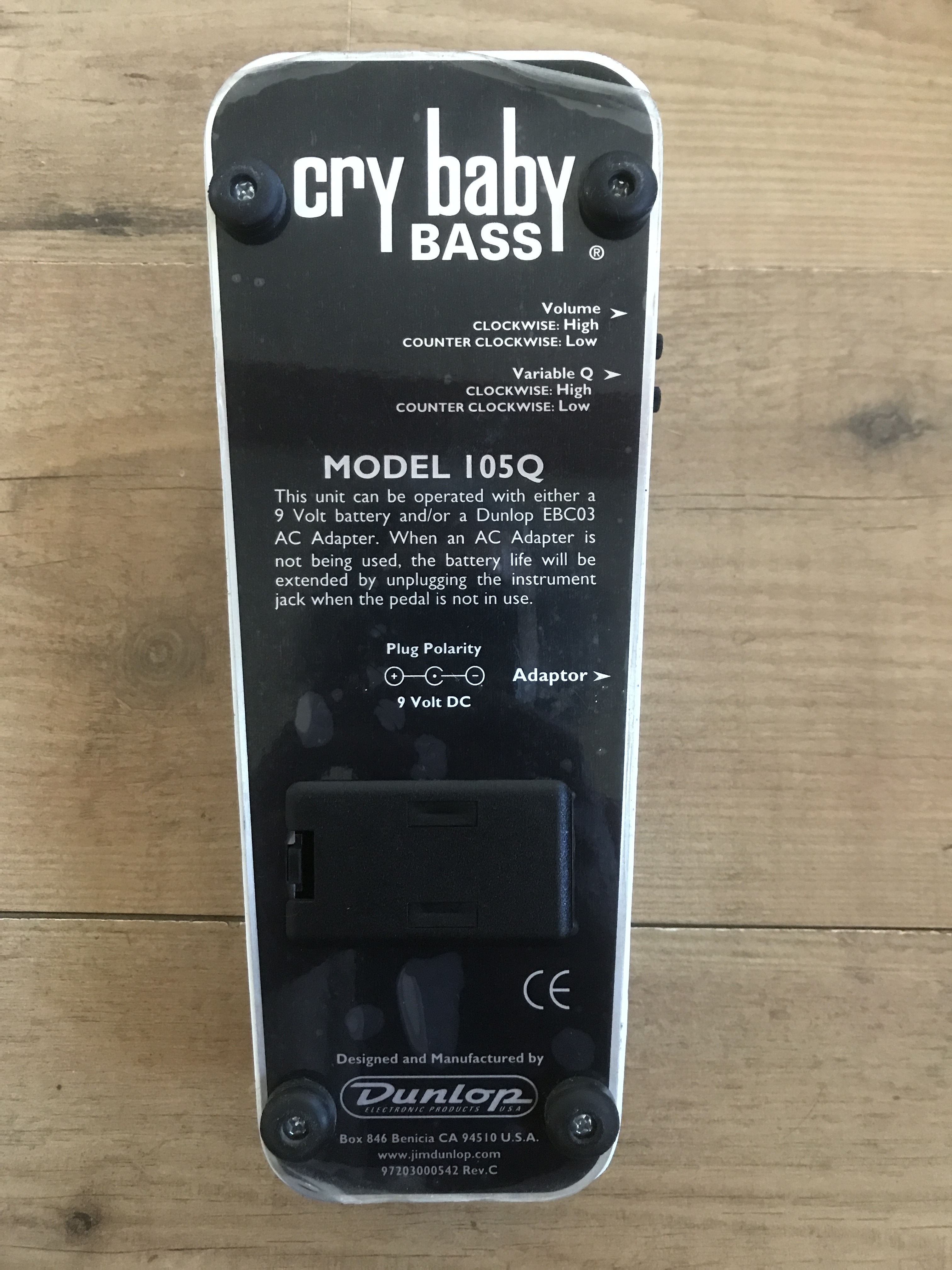 Dunlop 105Q Cry Baby Bass Wah (80657)