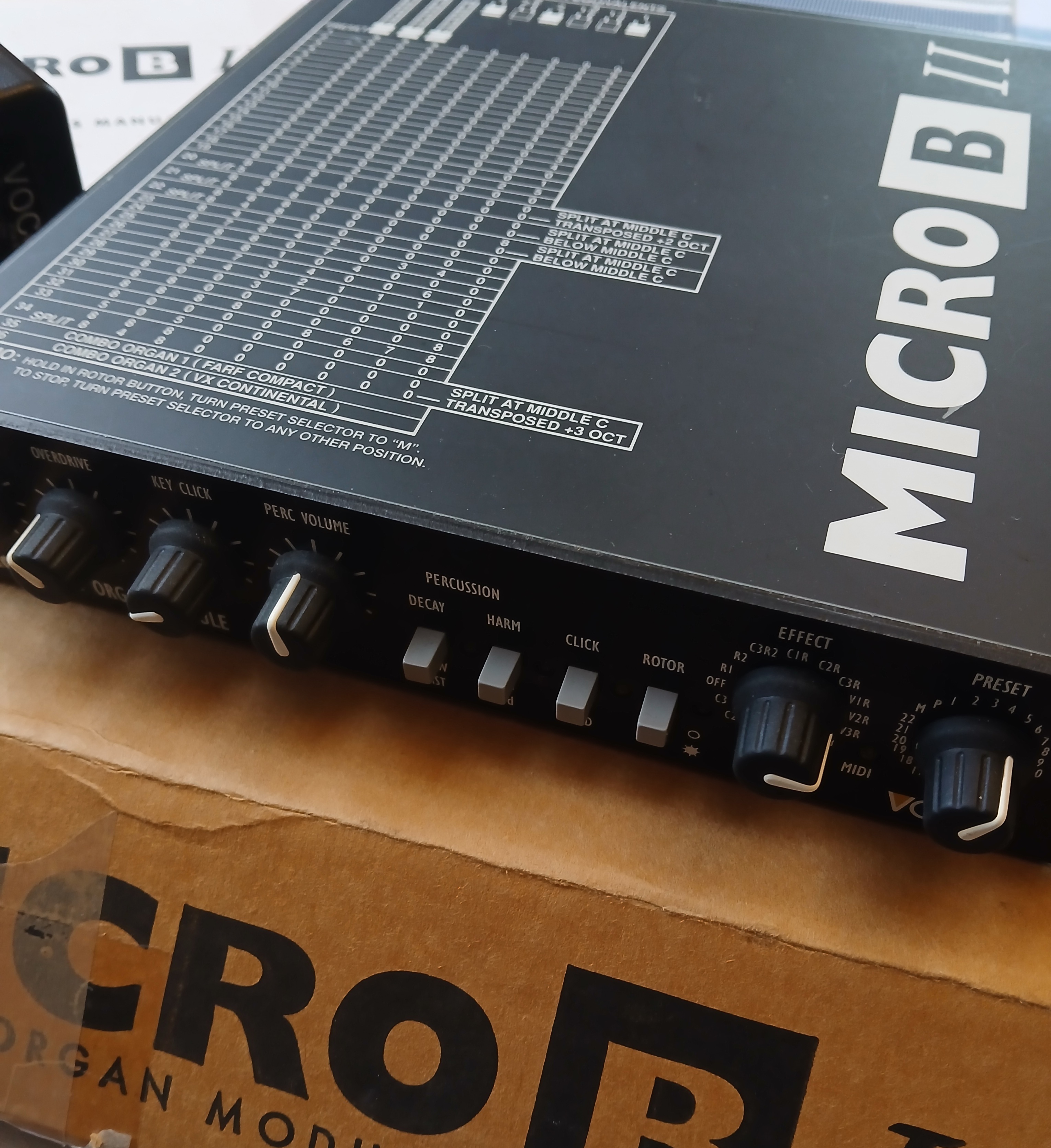 Rare VOCE Micro BII expandeur Orgue B3 